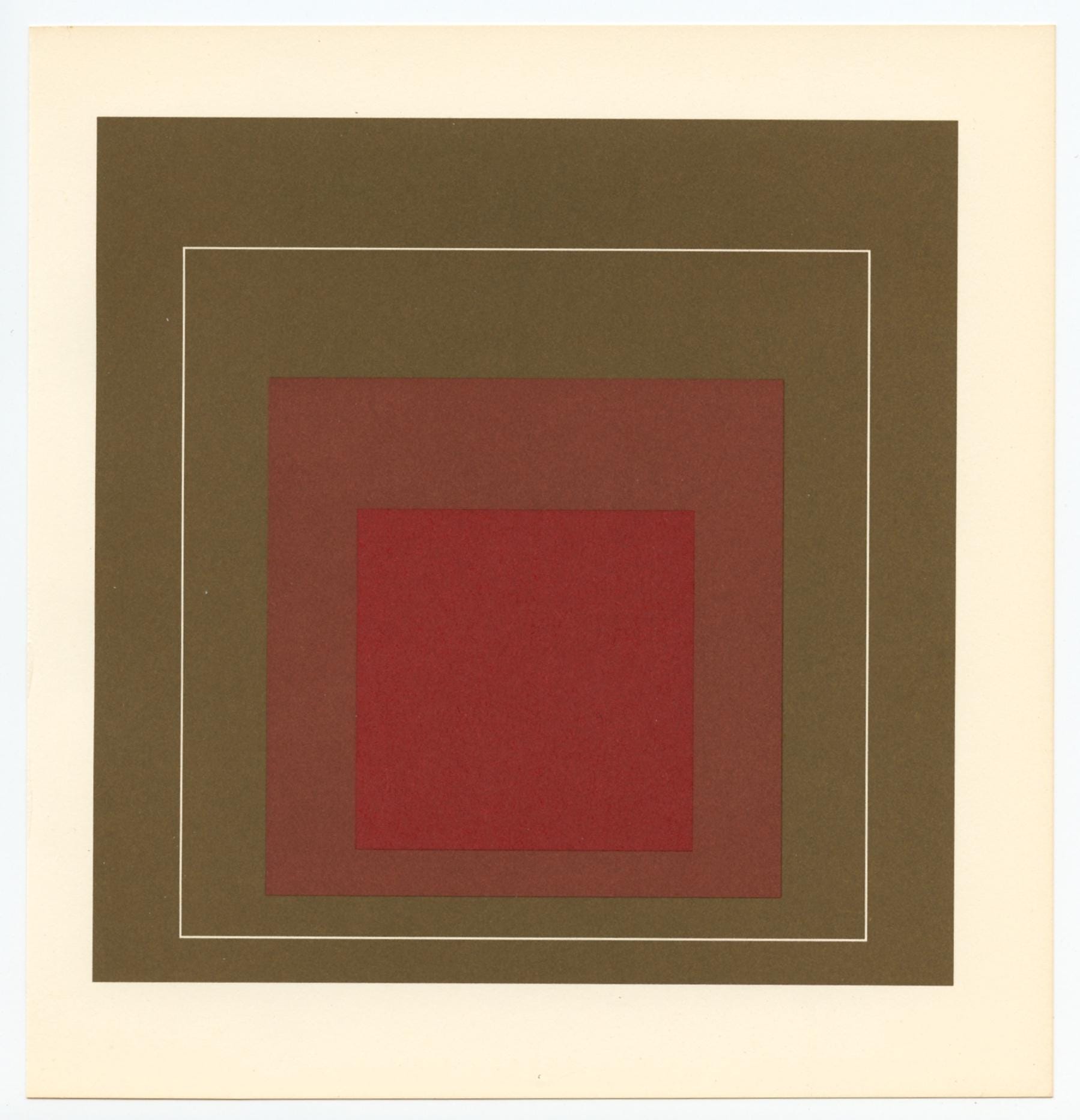Josef Albers, Homage to the Square, Josef Albers: White Line Squares, Limited Edition Lithograph