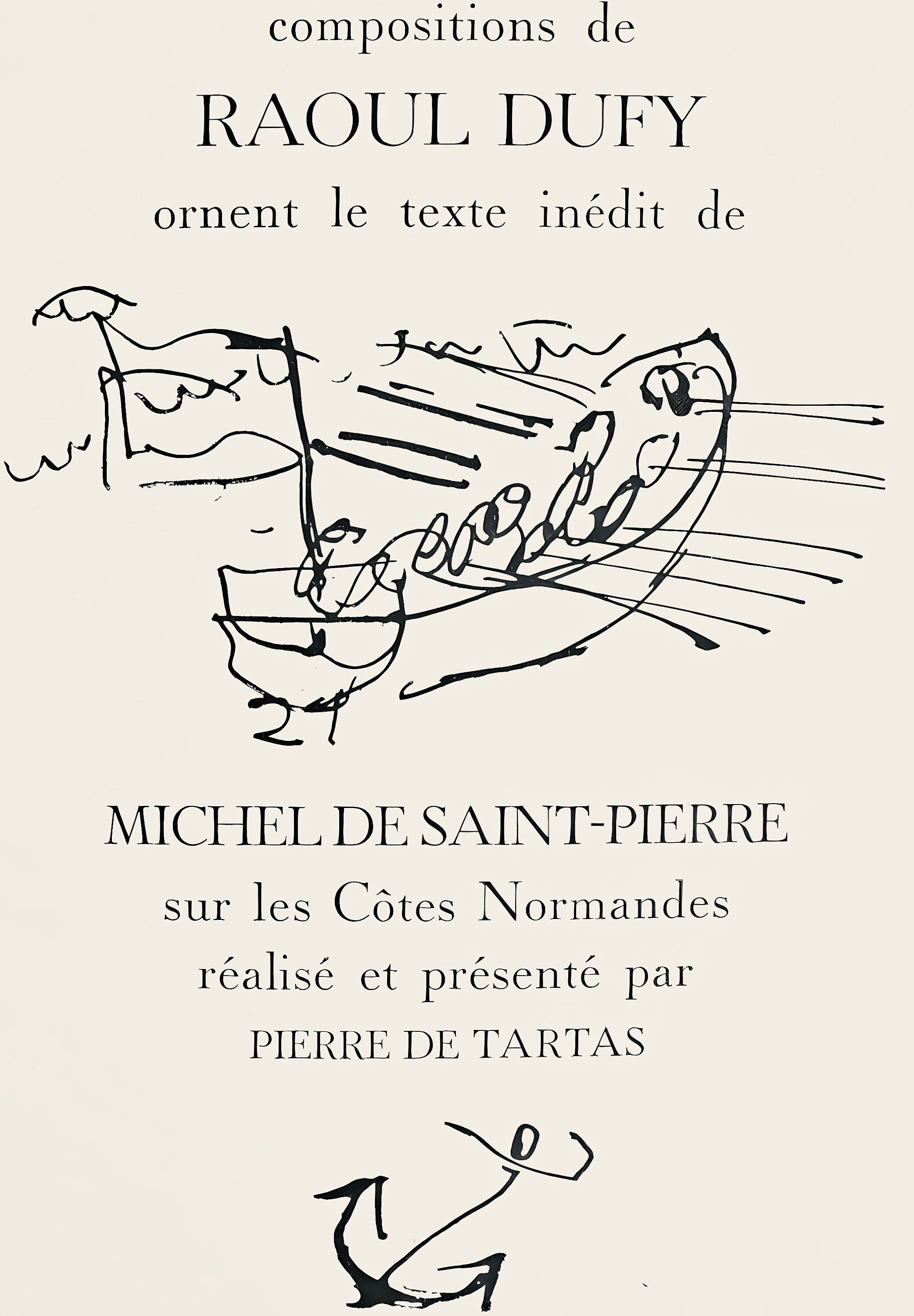 Raoul Dufy, Composition, Les Côtes Normandes, Limited Edition Lithograph