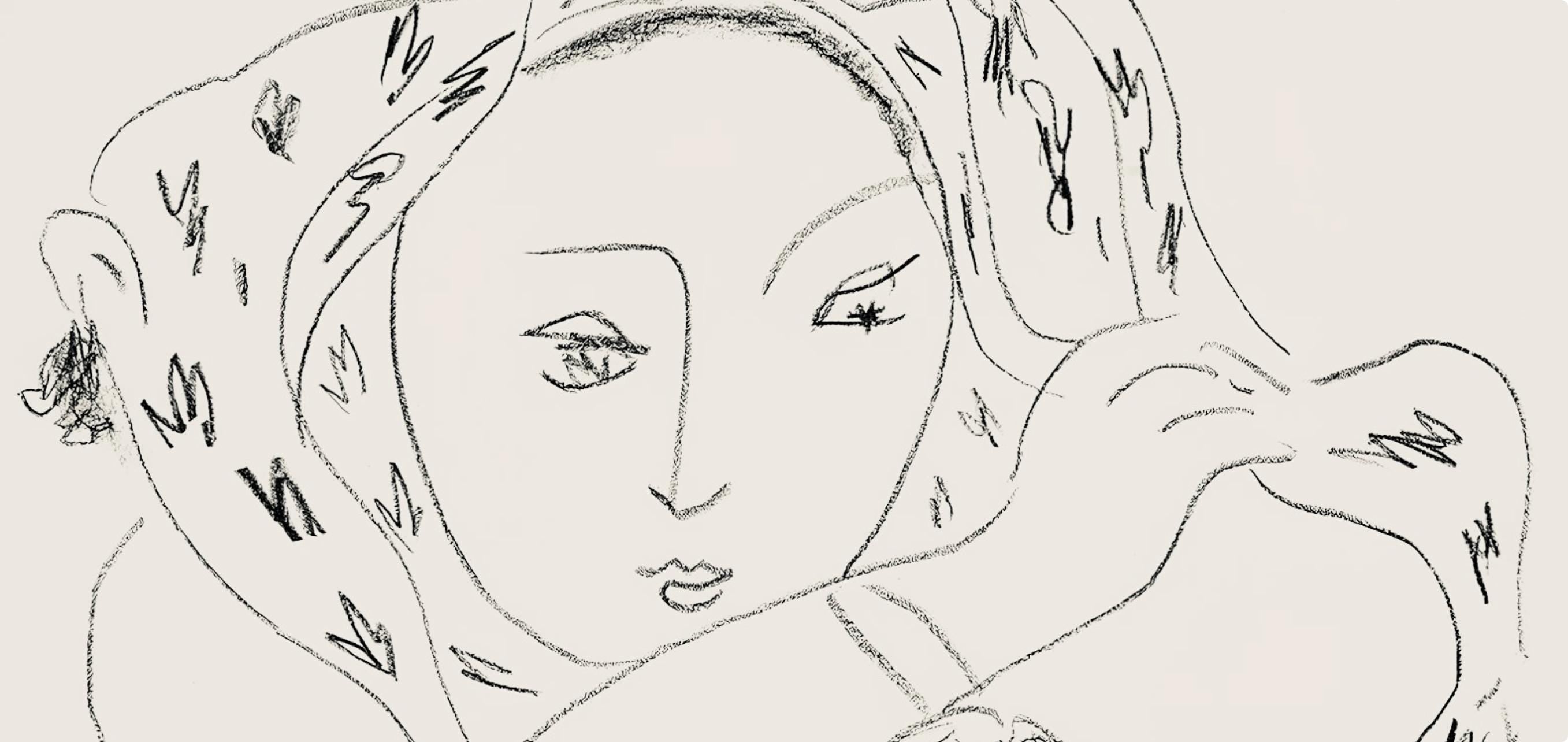 Henri Matisse, Série L, var. 7 (Duthuit 9), Henri Matisse, Dessins, Thèmes et variations, Limited Edition Lithograph