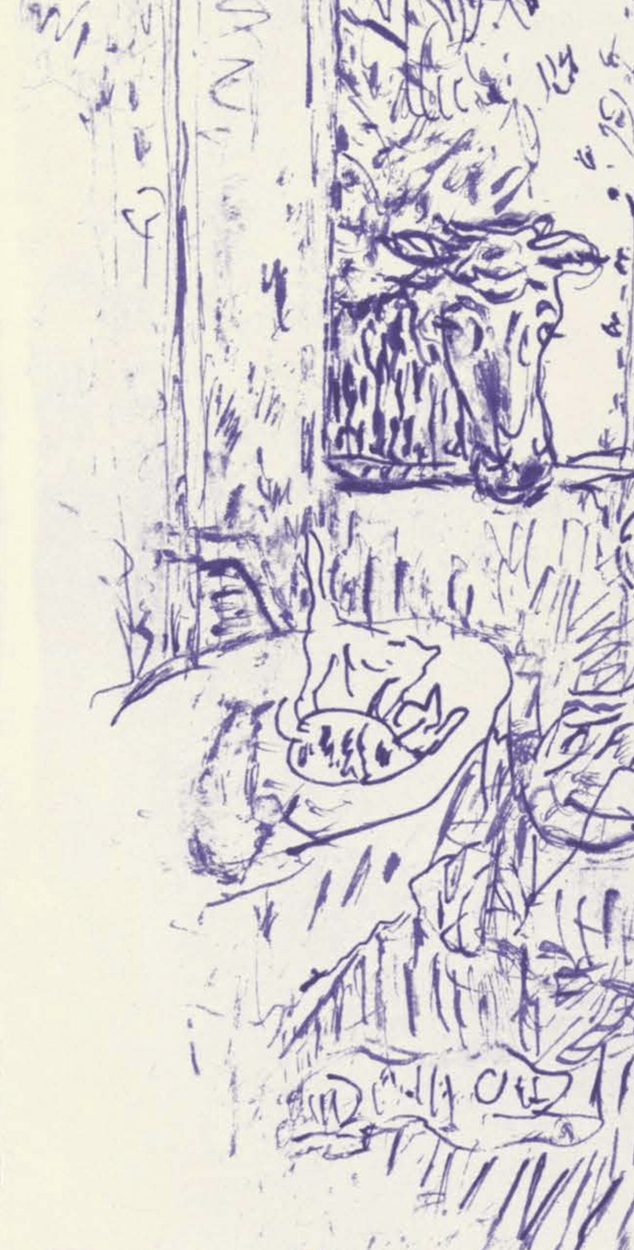 Pierre Bonnard, Composition (Terrasse 54), Pierre Bonnard Correspondences, Limited Edition Lithograph
