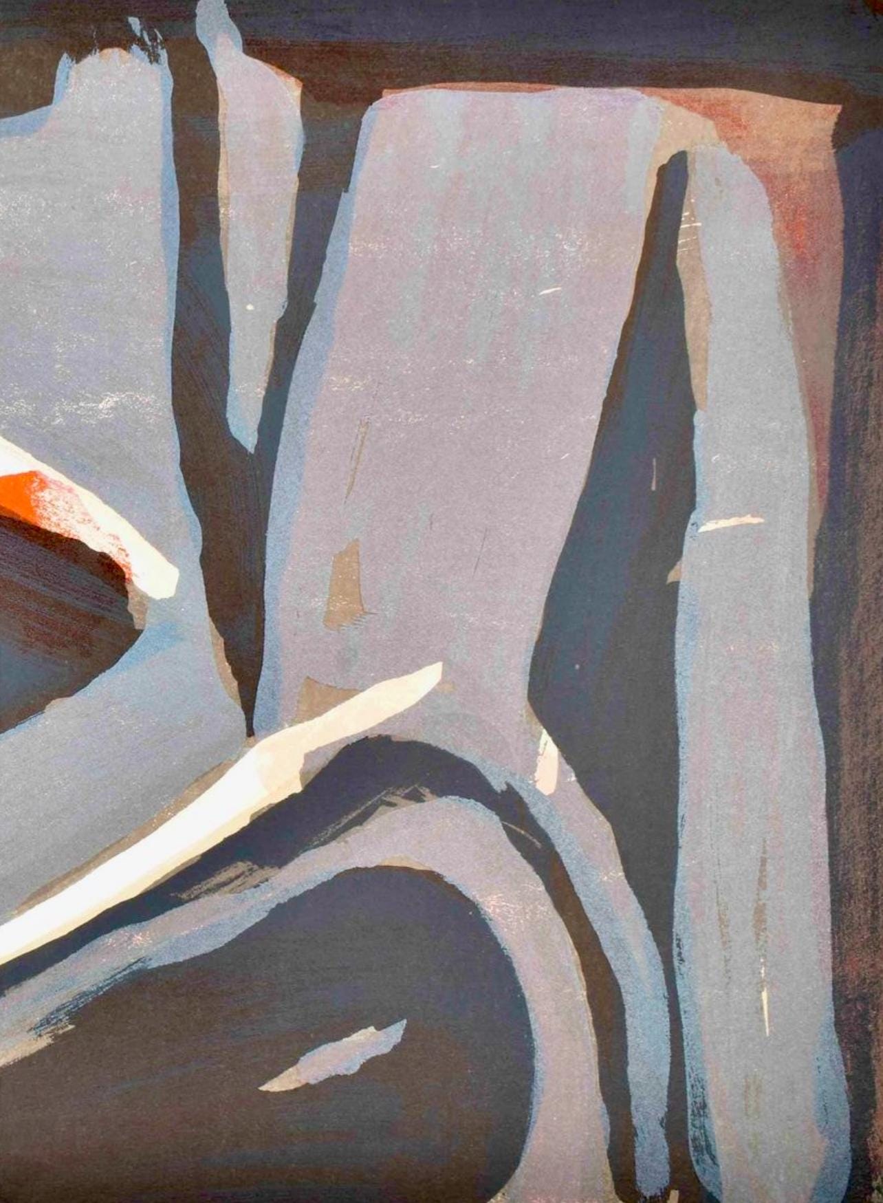 Geer Van Velde, Composition, Derrière le miroir, Limited Edition Lithograph