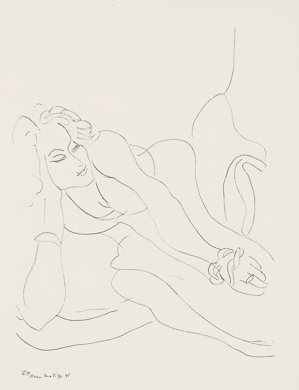 Henri Matisse, Série E, var. 7 (Duthuit 9), Henri Matisse, Dessins, Thèmes et variations, Limited Edition Lithograph