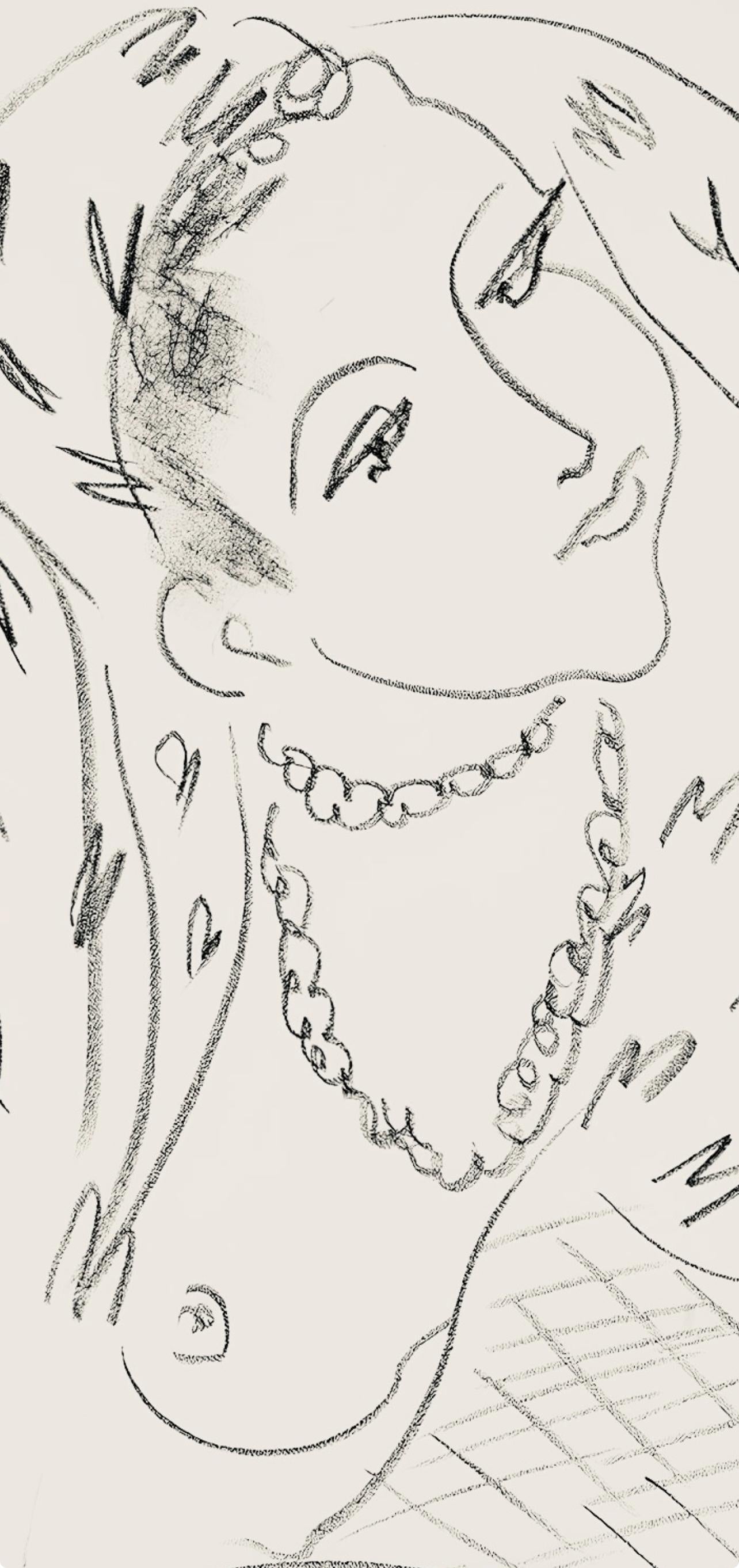 Henri Matisse, Série L, var. 16 (Duthuit 9), Henri Matisse, Dessins, Thèmes et variations, Limited Edition Lithograph