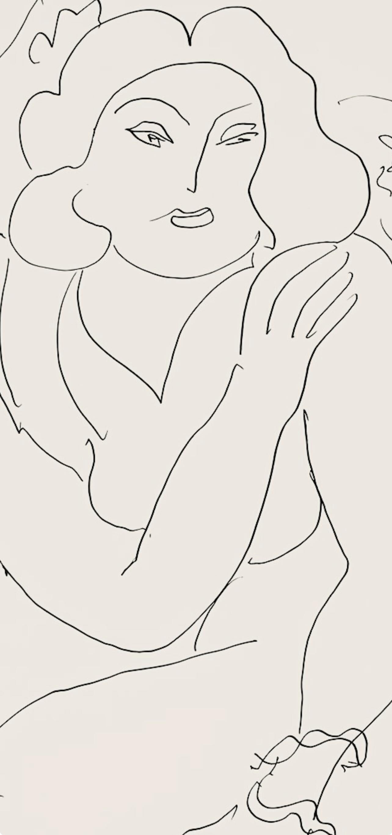 Henri Matisse, Série E, var. 10 (Duthuit 9), Henri Matisse, Dessins, Thèmes et variations, Limited Edition Lithograph