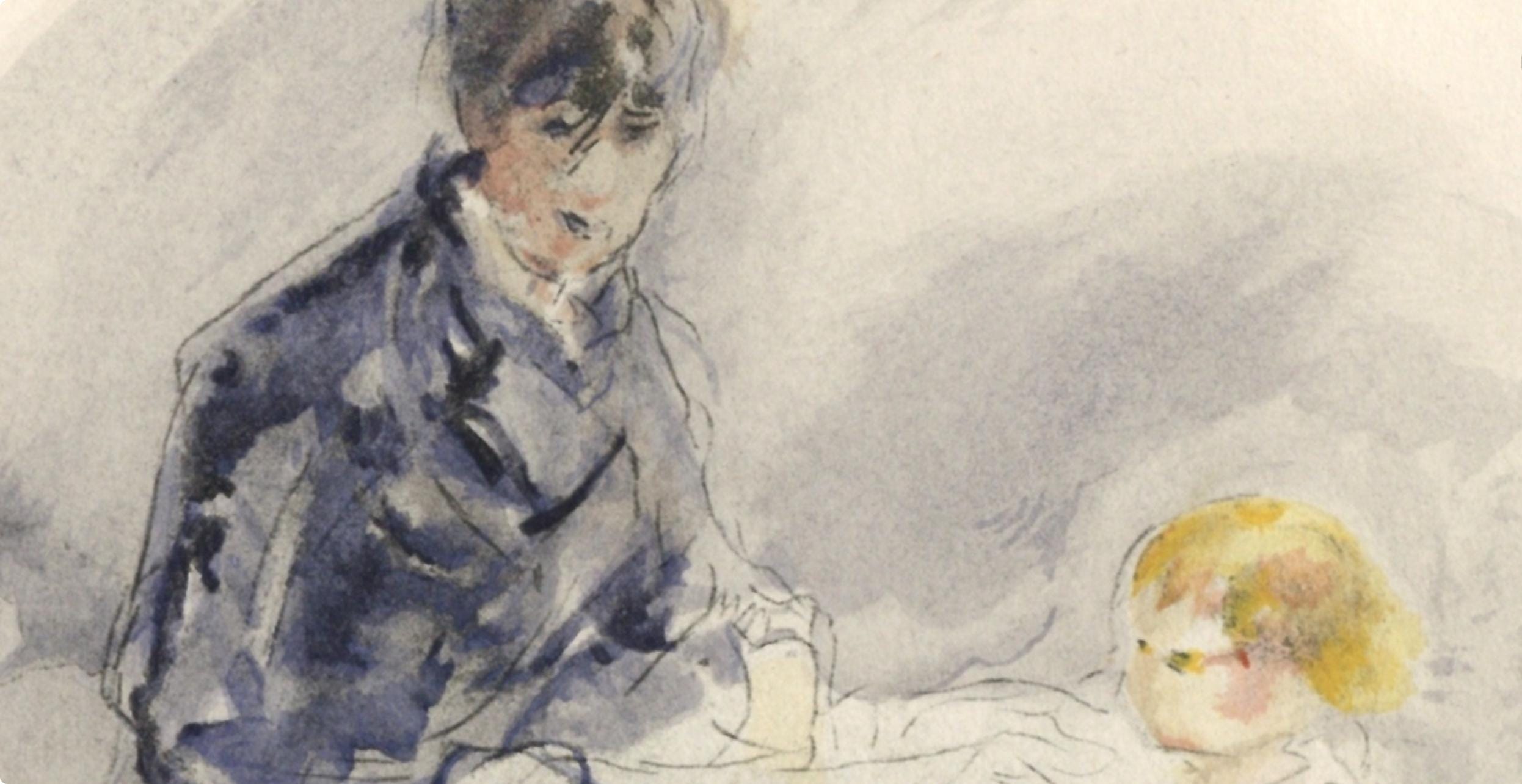 Berthe Morisot, Berthe Morisot et sa fille, Berthe Morisot Seize Aquarelles, Limited Edition Lithograph