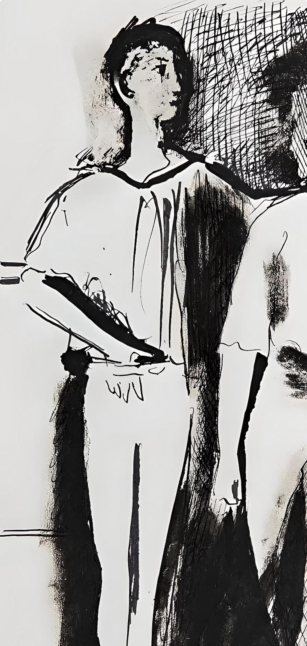 Pablo Picasso, Composition (Horodisch D10), Serge Lifar, Destin d'un danseur, Limited Edition Lithograph