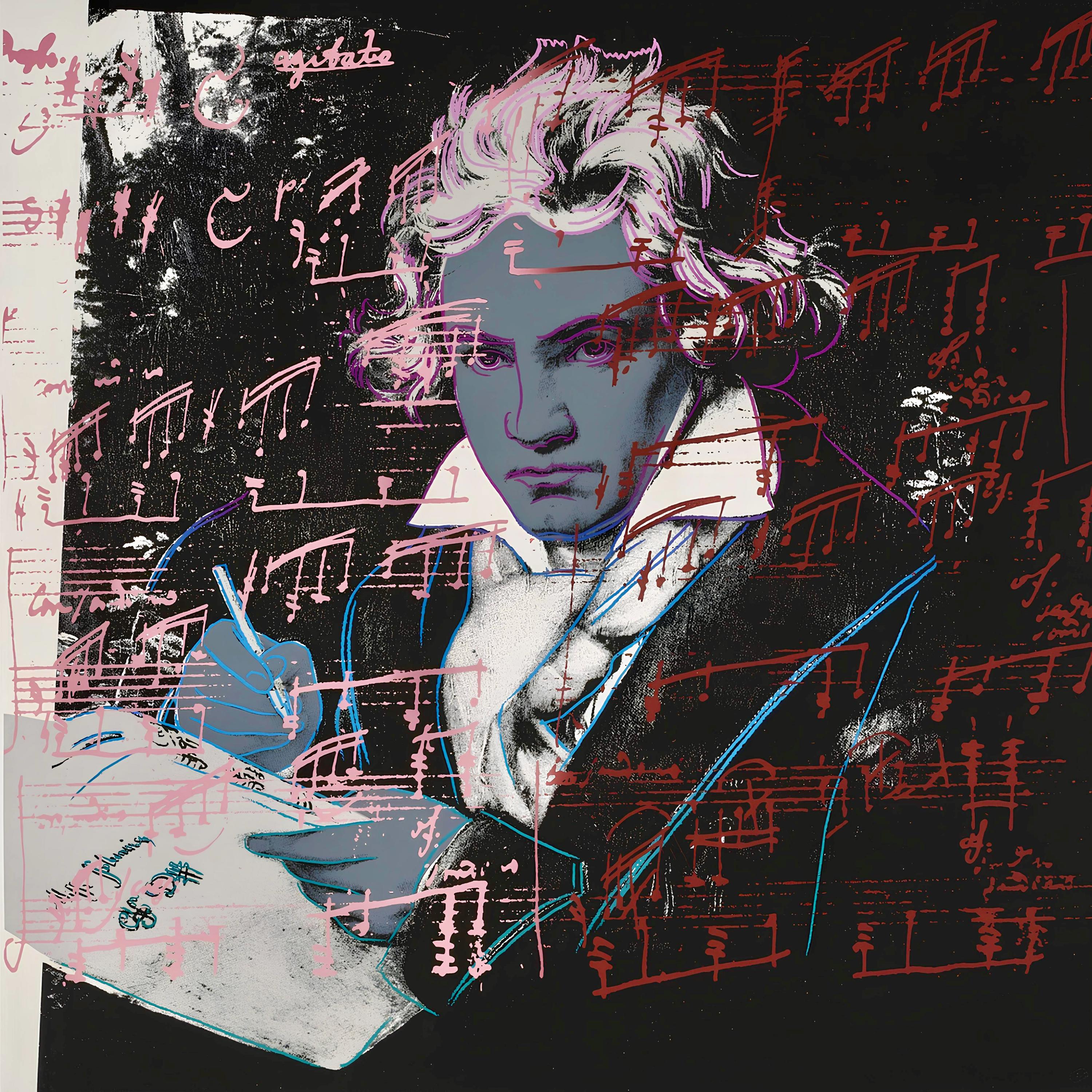 Andy Warhol, Beethoven, nº391, Official Limited Edition, Sunday B. Morning, Silkscreen