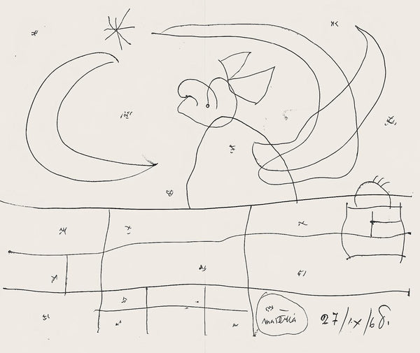 Joan Miró, Composition (Mourlot 872-881; Cramer 164), El tapís de Tarragona, Limited Edition Lithograph