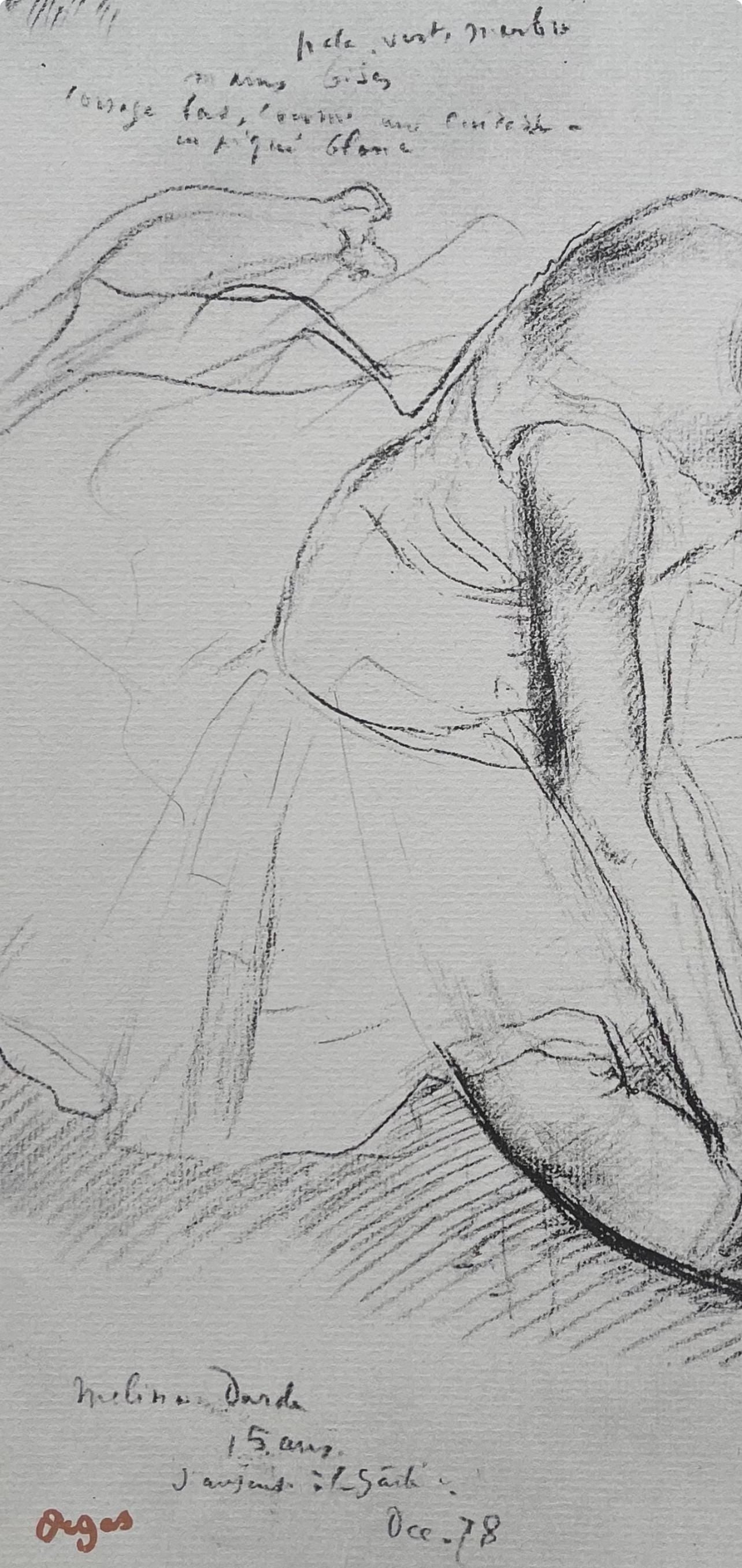 Edgar Degas, Melina Darde, Ten Ballet Sketches, Limited Edition Lithograph