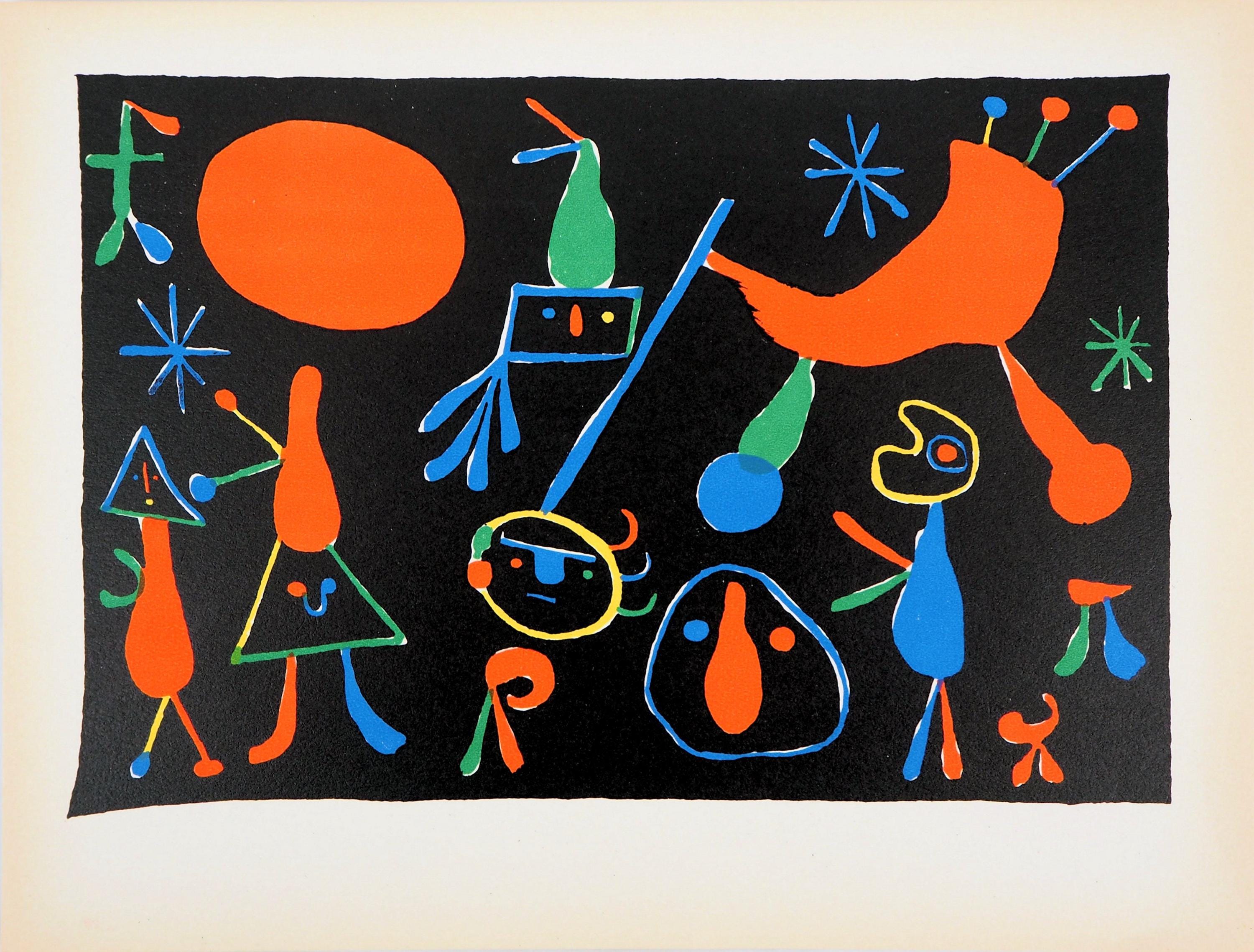 Joan Miró, Composition, Cahiers d'Art, Limited Edition Lithograph