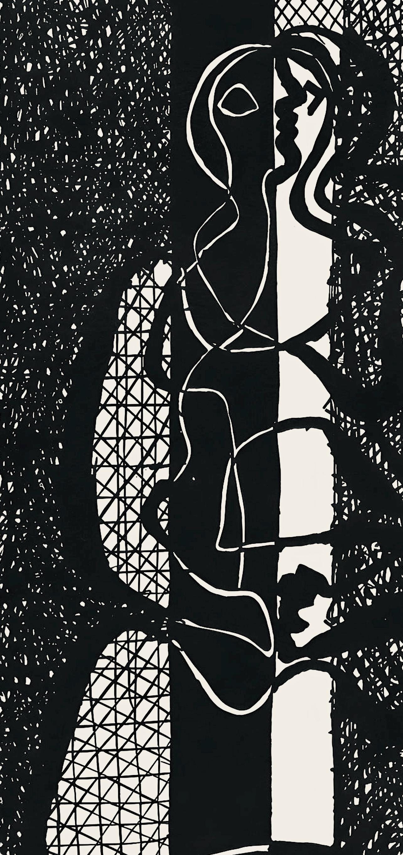 Pablo Picasso, Composition (Monod 10485), Hélène chez Archive de Illustrations de Pablo Picasso, Limited Edition Woodcut