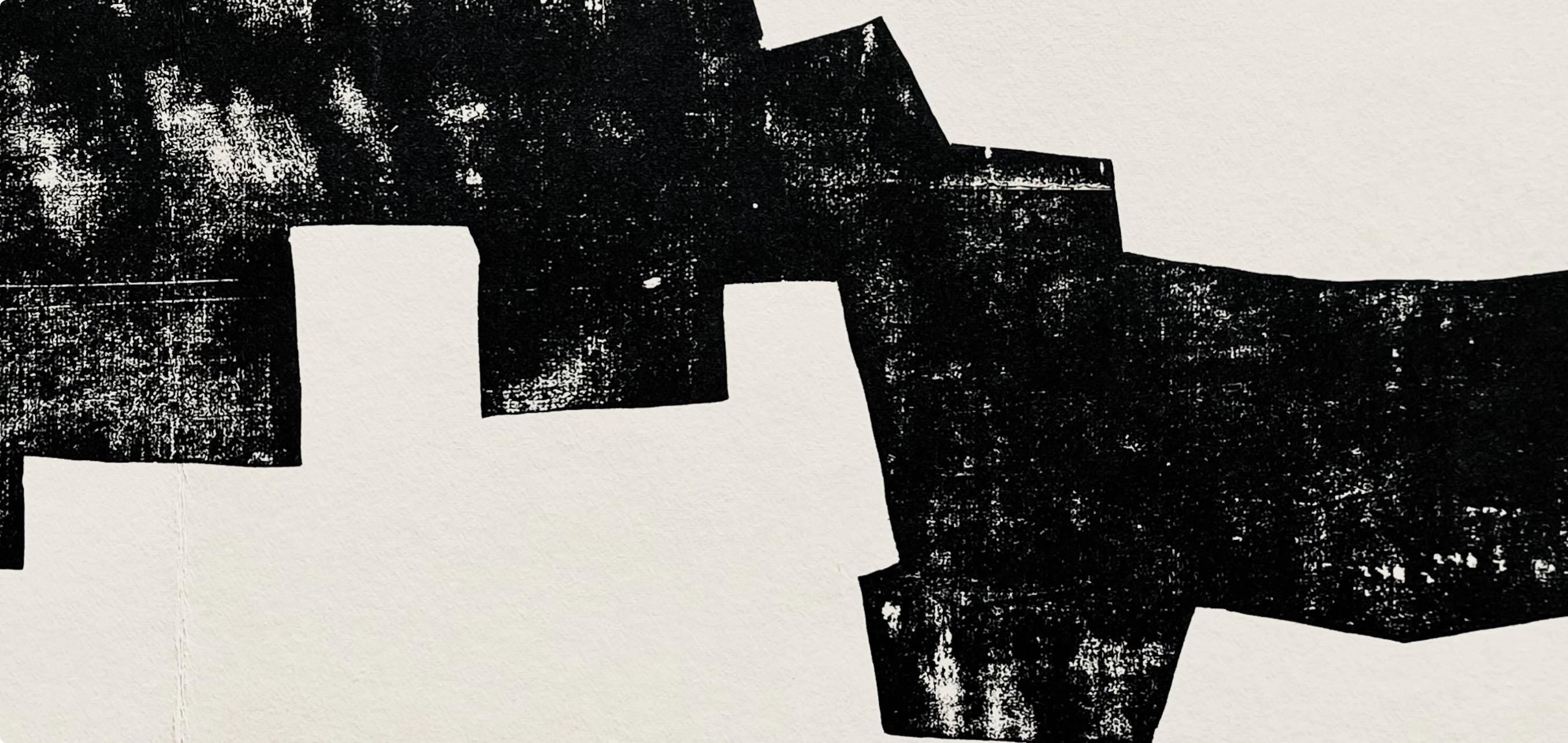 Eduardo Chillida, Composition, Derrière le miroir, Limited Edition Woodcut