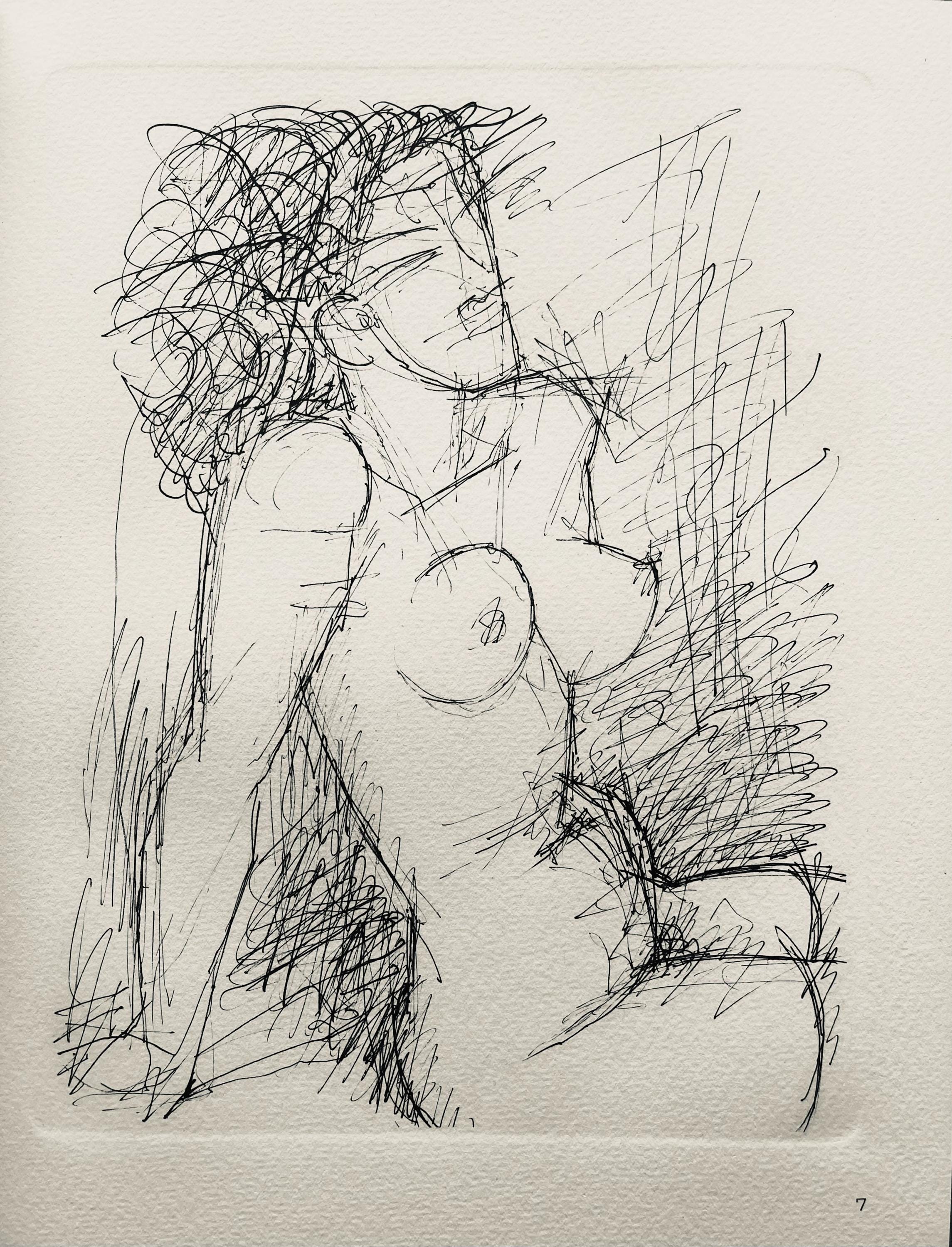 Marcel Gromaire, Composition, Gromaire, Limited Edition Lithograph