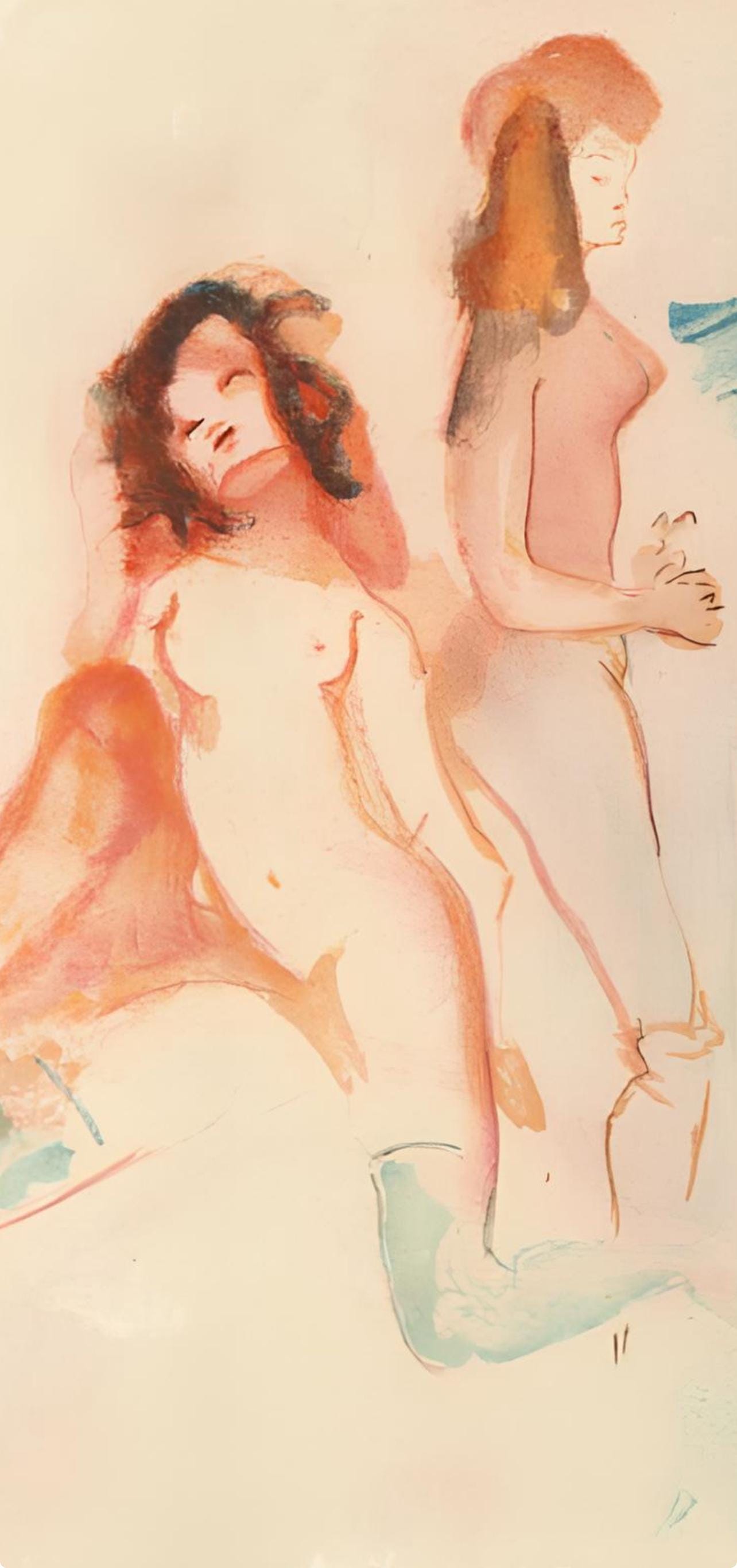 Léonor Fini, Composition, Parallèlement, Limited Edition Lithograph