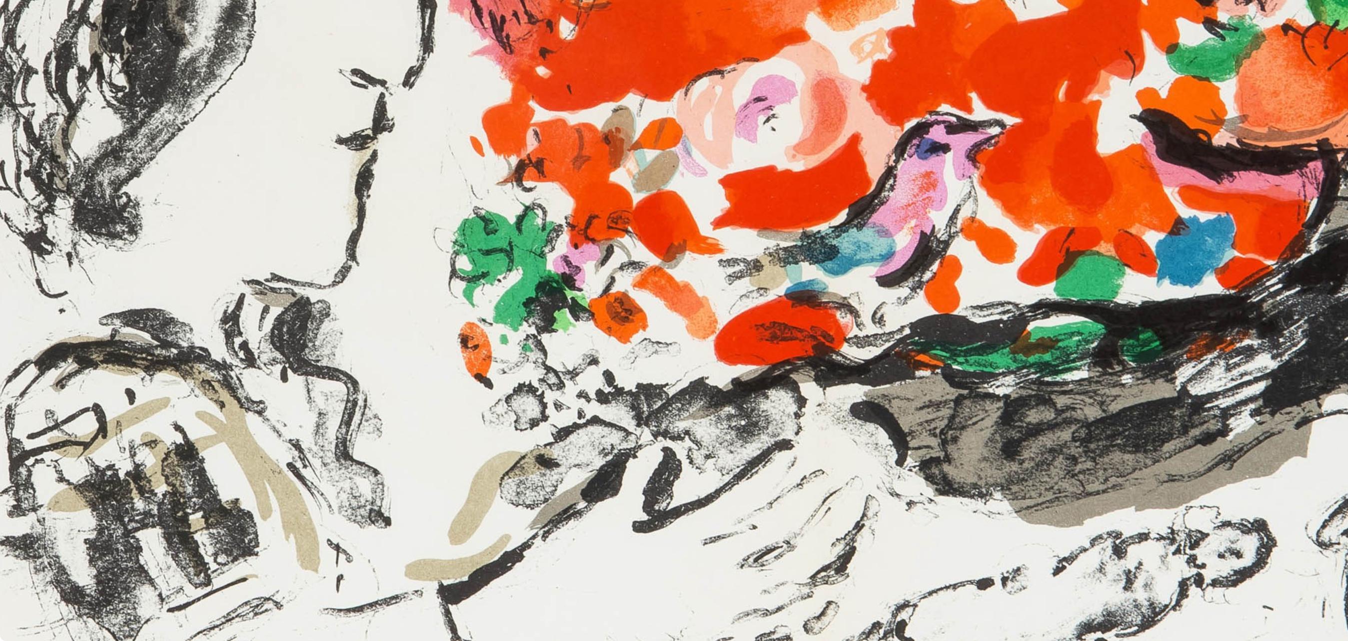 Marc Chagall, Composition (Cramer 91; Mourlot 651), Derrière le miroir, Limited Edition Lithograph