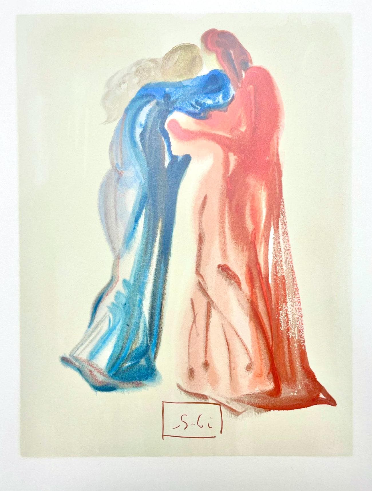 Salvador Dali, Fegefeuer XXIX (Field 189-200; Michler/Löpsinger 1039-1138), Die Göttliche Komödie, Signed, Limited Edition Woodcut
