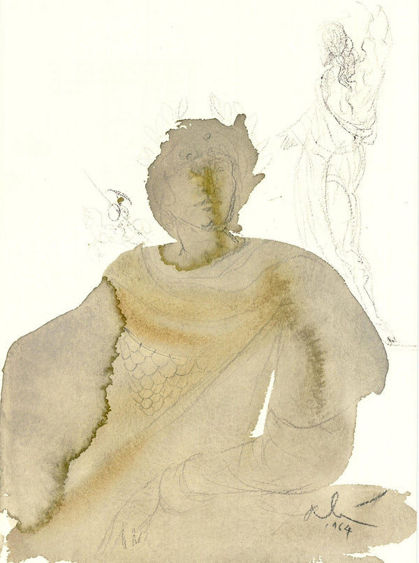 Salvador Dali, Composition (Michler/Löpsinger 1600; Field 69-3), Biblia Sacra, Limited Edition Lithograph