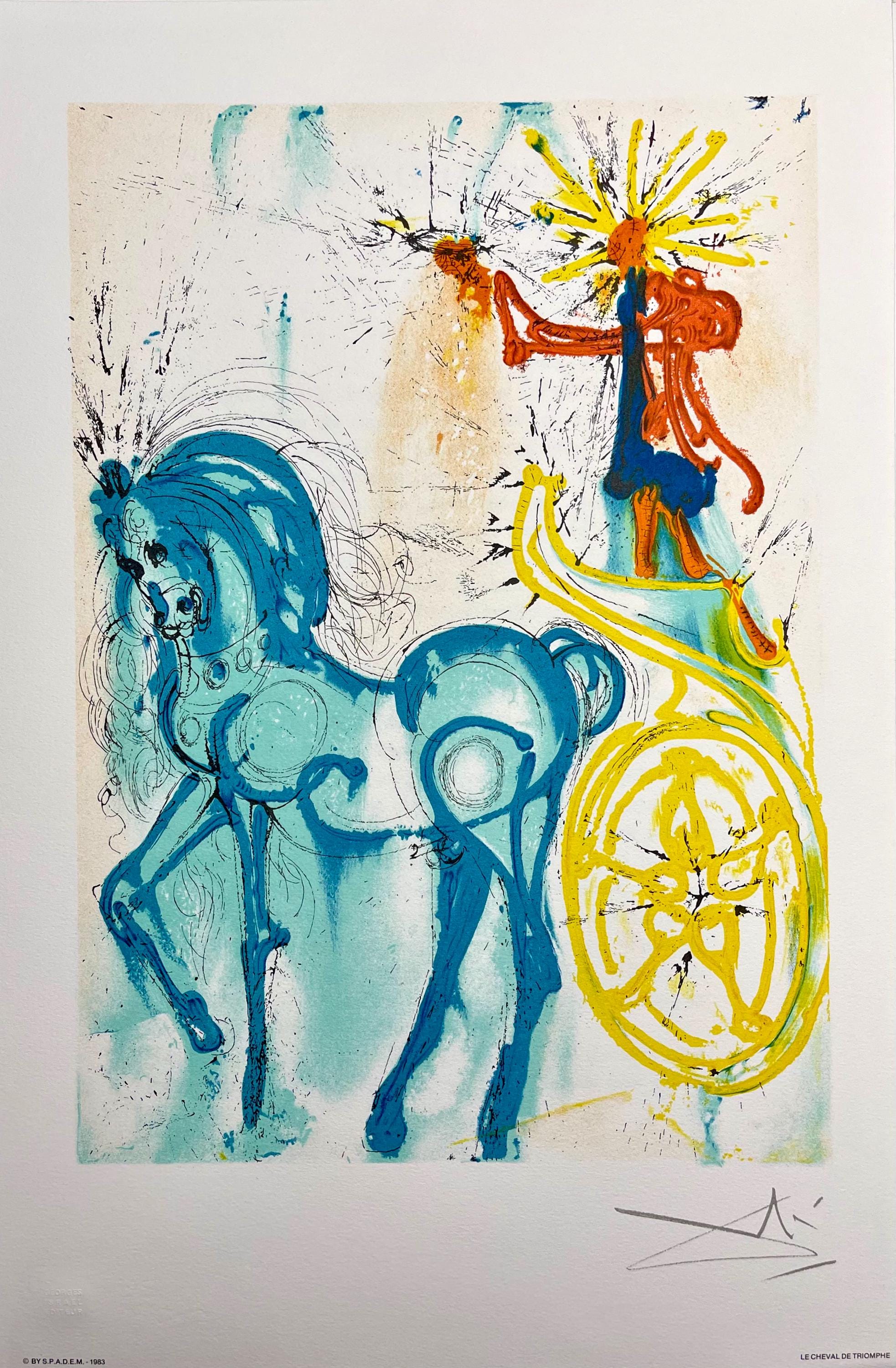 Salvador Dalí, Le Cheval de Triomphe, Les Chevaux de Dalí, Limited Edition Lithograph