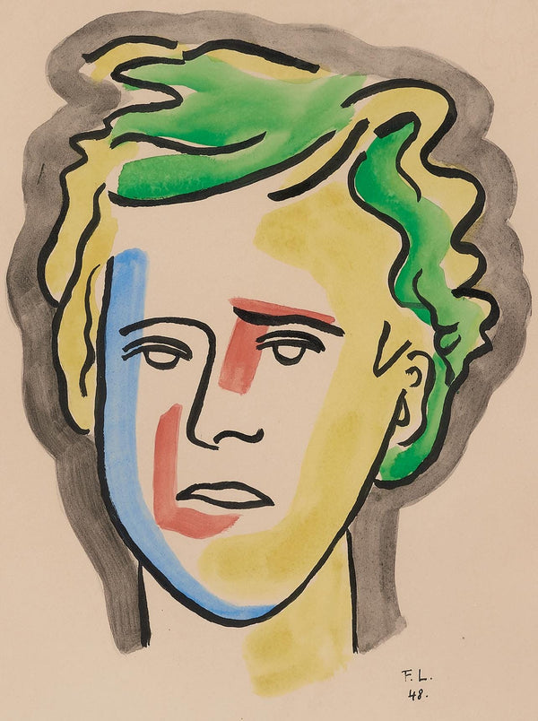 Fernand Léger, Composition (Saphire 24-38), Les Illuminations, Limited Edition Lithograph