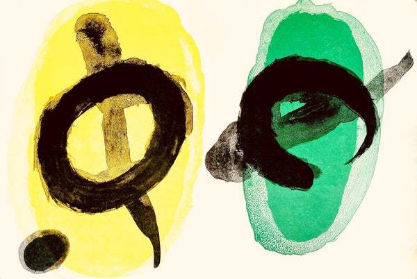 Joan Miró, Yellow and Green (Mourlot 298, 300), Derrière le miroir, Limited Edition Lithograph