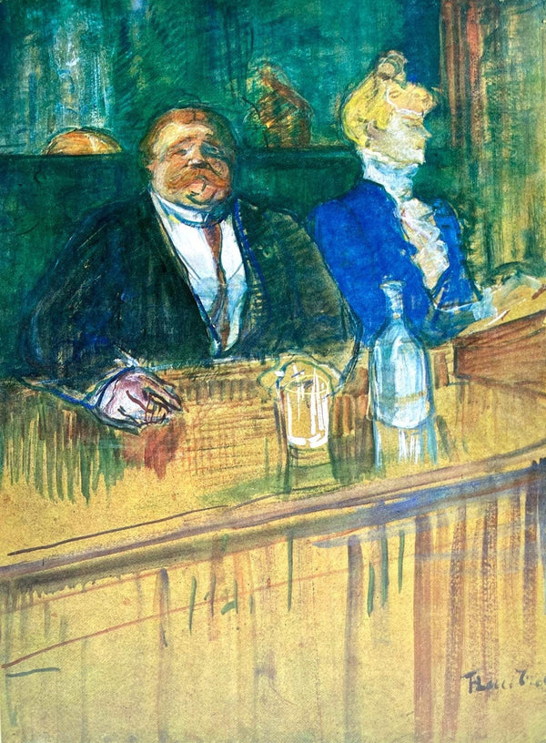 Henri de Toulouse-Lautrec, Composition, Derrière le miroir, Limited Edition Lithograph