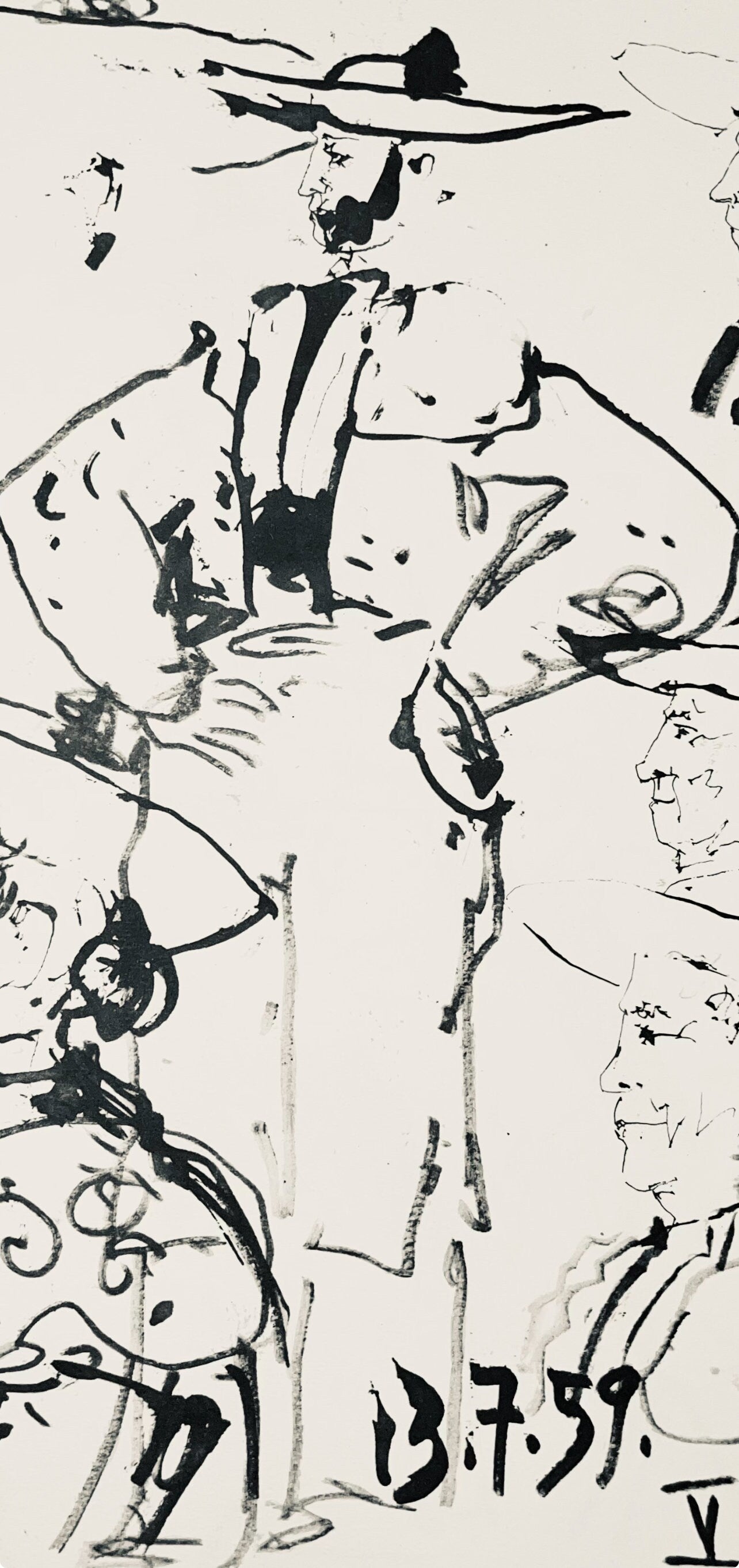 Pablo Picasso, Composition (Bloch 1276; Czwiklitzer 23), Toros y Toreros, Limited Edition Lithograph