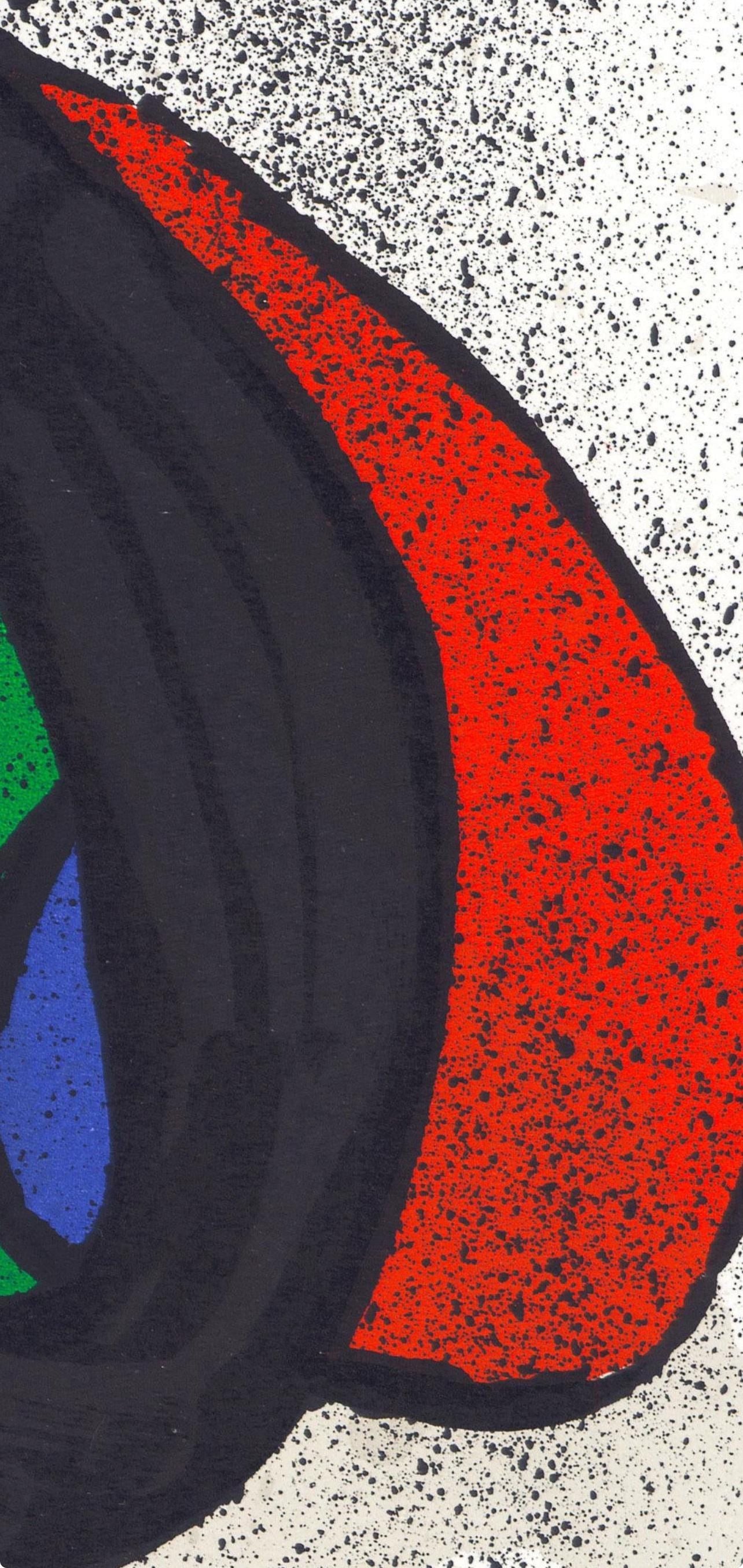 Joan Miró, Composition (Cramer 145; Mourlot, 738-740), Derrière le miroir, Limited Edition Lithograph