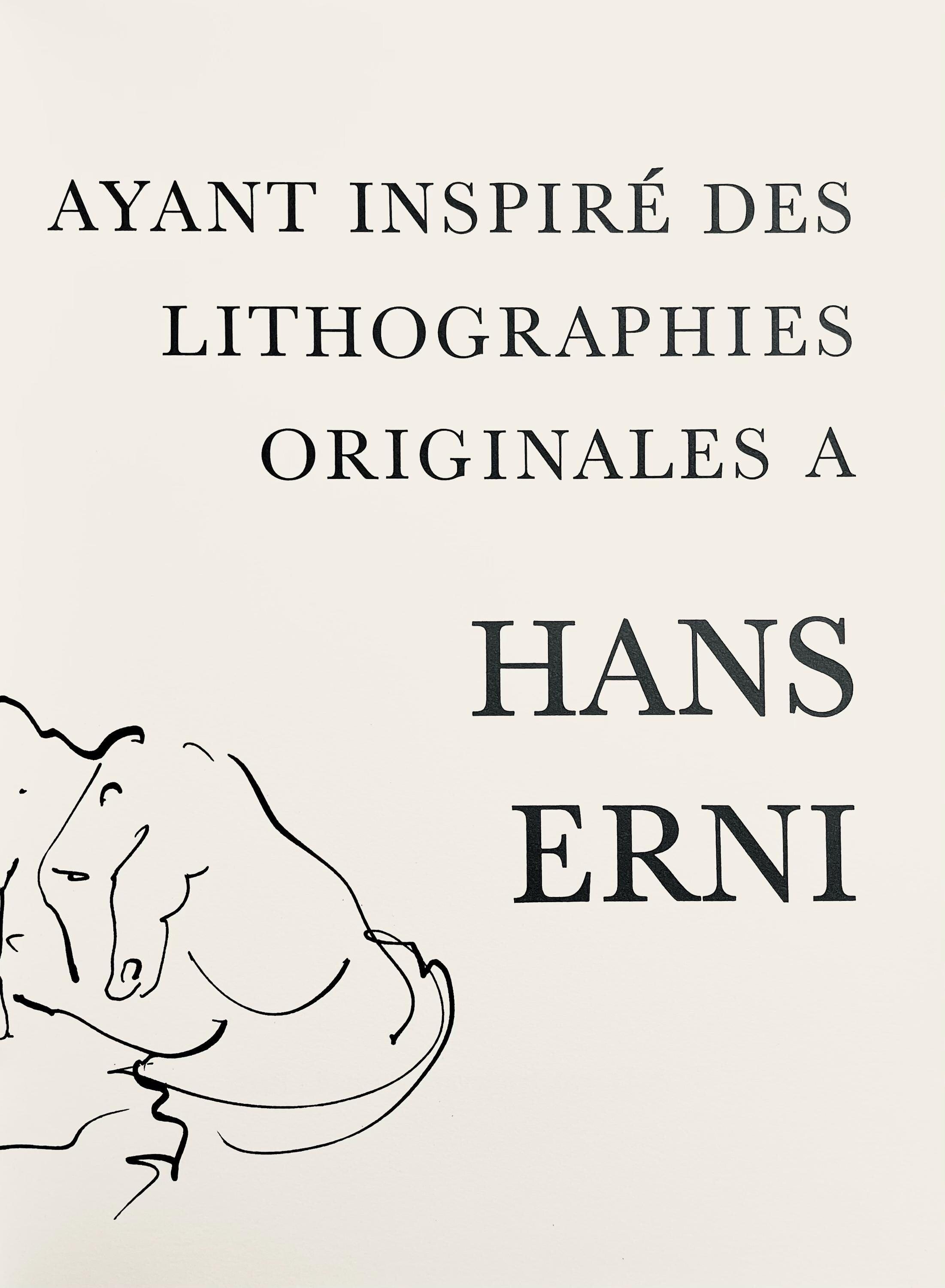 Hans Erni, Composition, Réflexions Simples Sur Le Corps, Limited Edition Lithograph