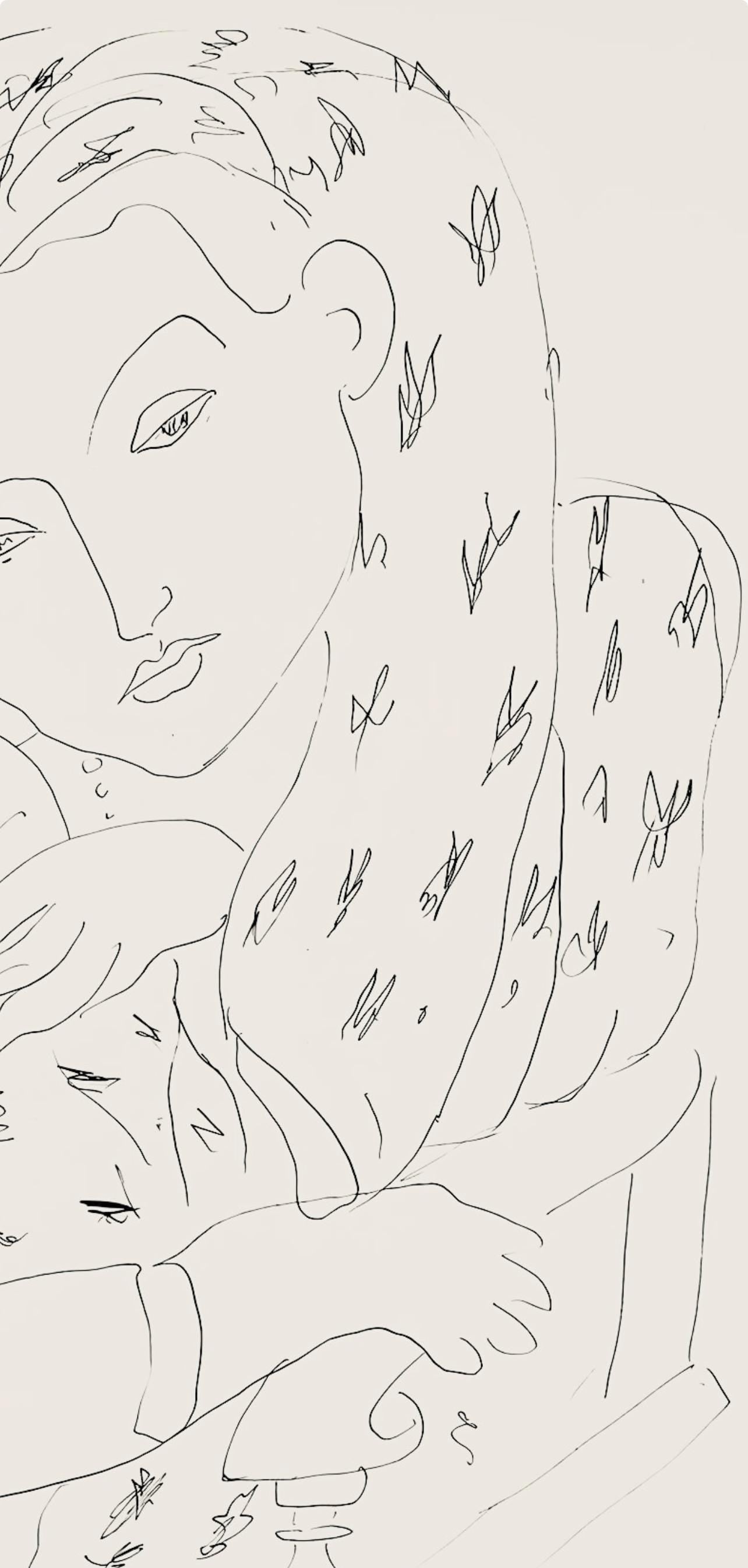 Henri Matisse, Série K, var. 5 (Duthuit 9), Henri Matisse, Dessins, Thèmes et variations, Limited Edition Lithograph