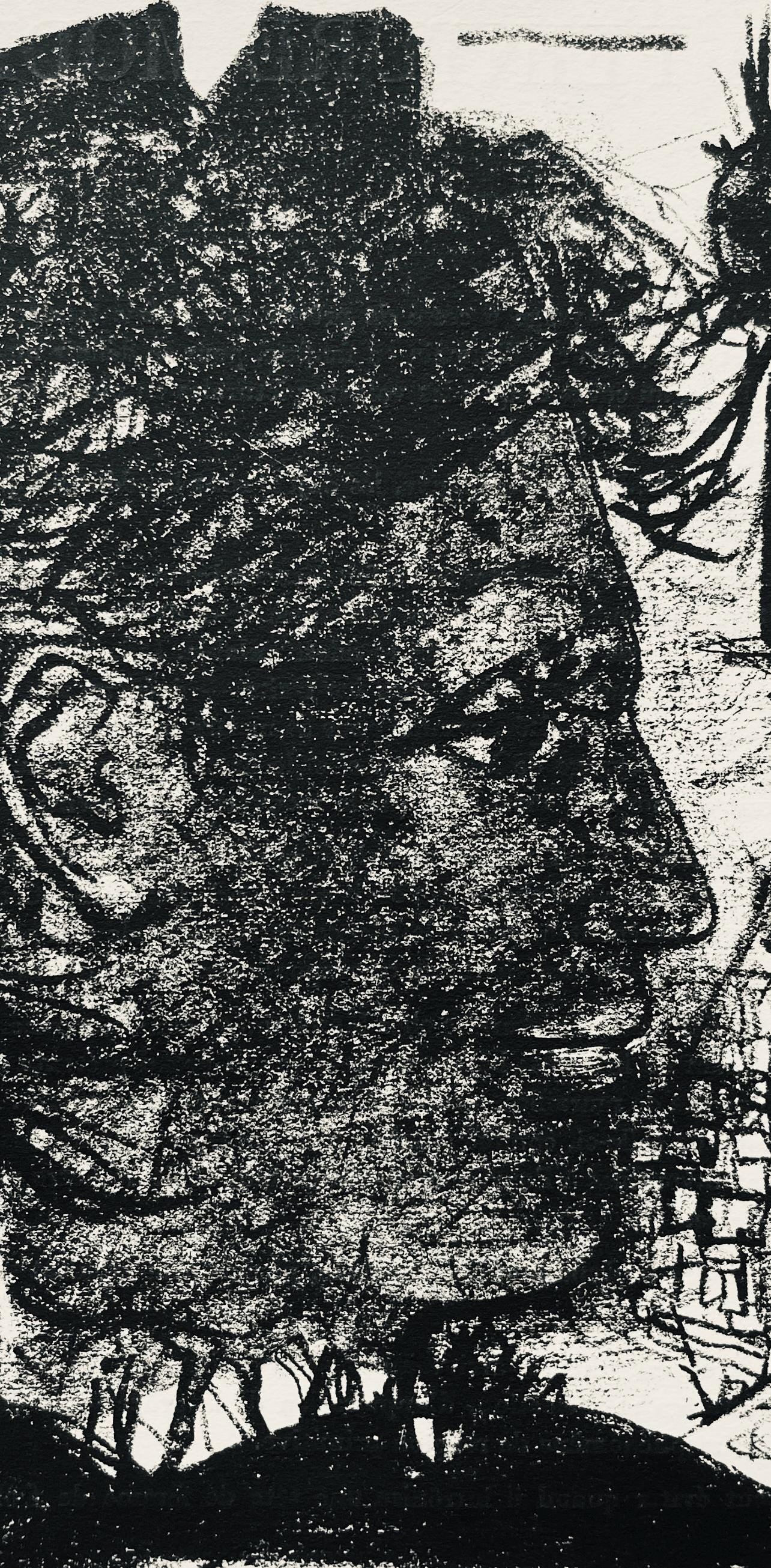 André Marchand, Composition, pierre ã feu provence noire, Limited Edition Lithograph