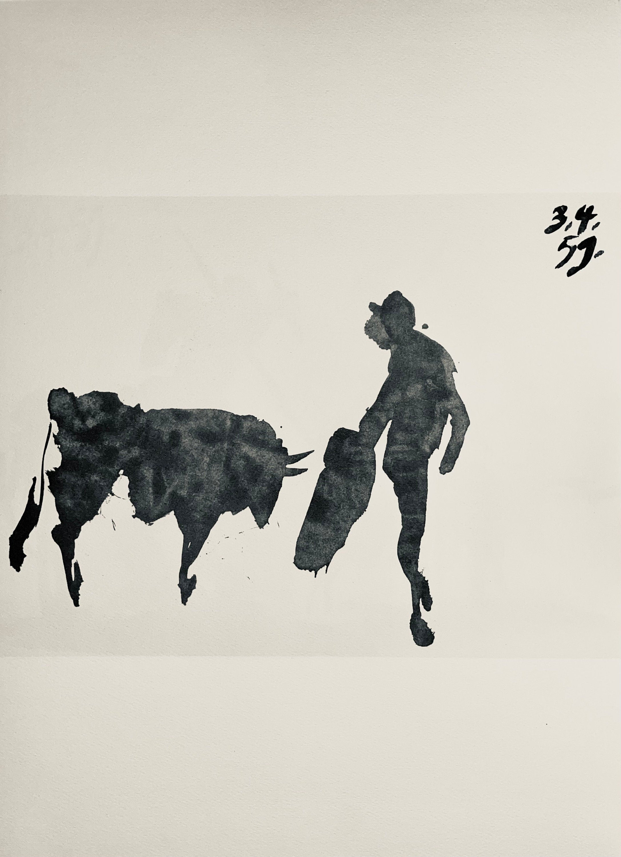 Pablo Picasso, Composition (Bloch 1276; Czwiklitzer 23), Toros y Toreros, Limited Edition Lithograph