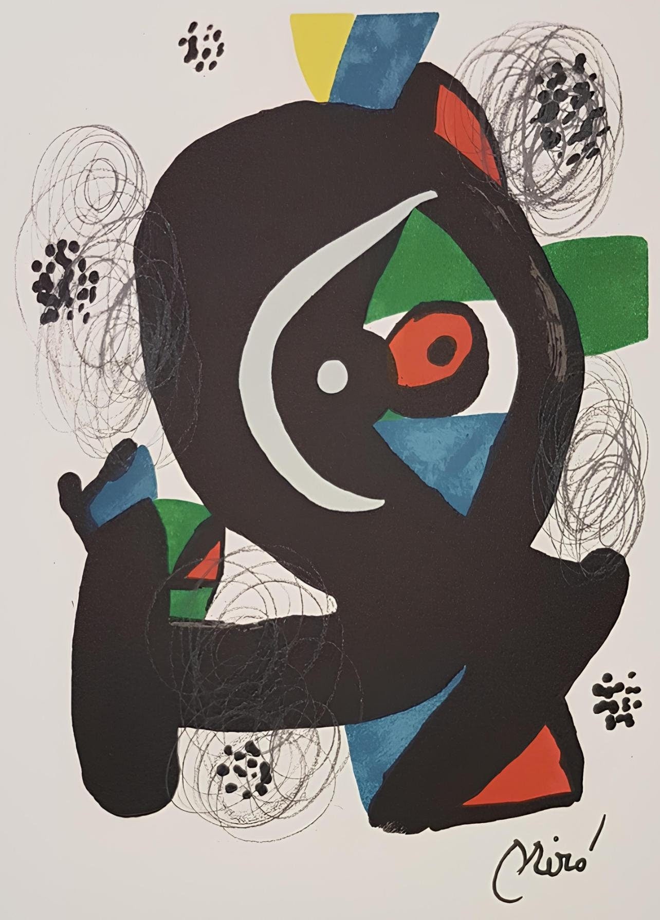 Joan Miró, Composition (Mourlot 1212-1225; Cramer 248), La mélodie acide, Limited Edition Lithograph