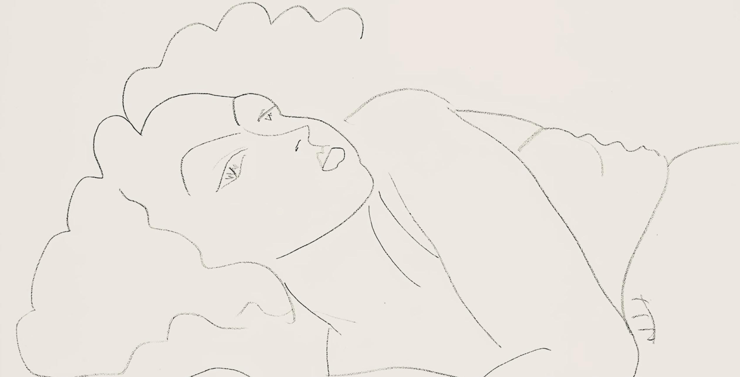 Henri Matisse, Série F, var. 8 (Duthuit 9), Henri Matisse, Dessins, Thèmes et variations, Limited Edition Lithograph