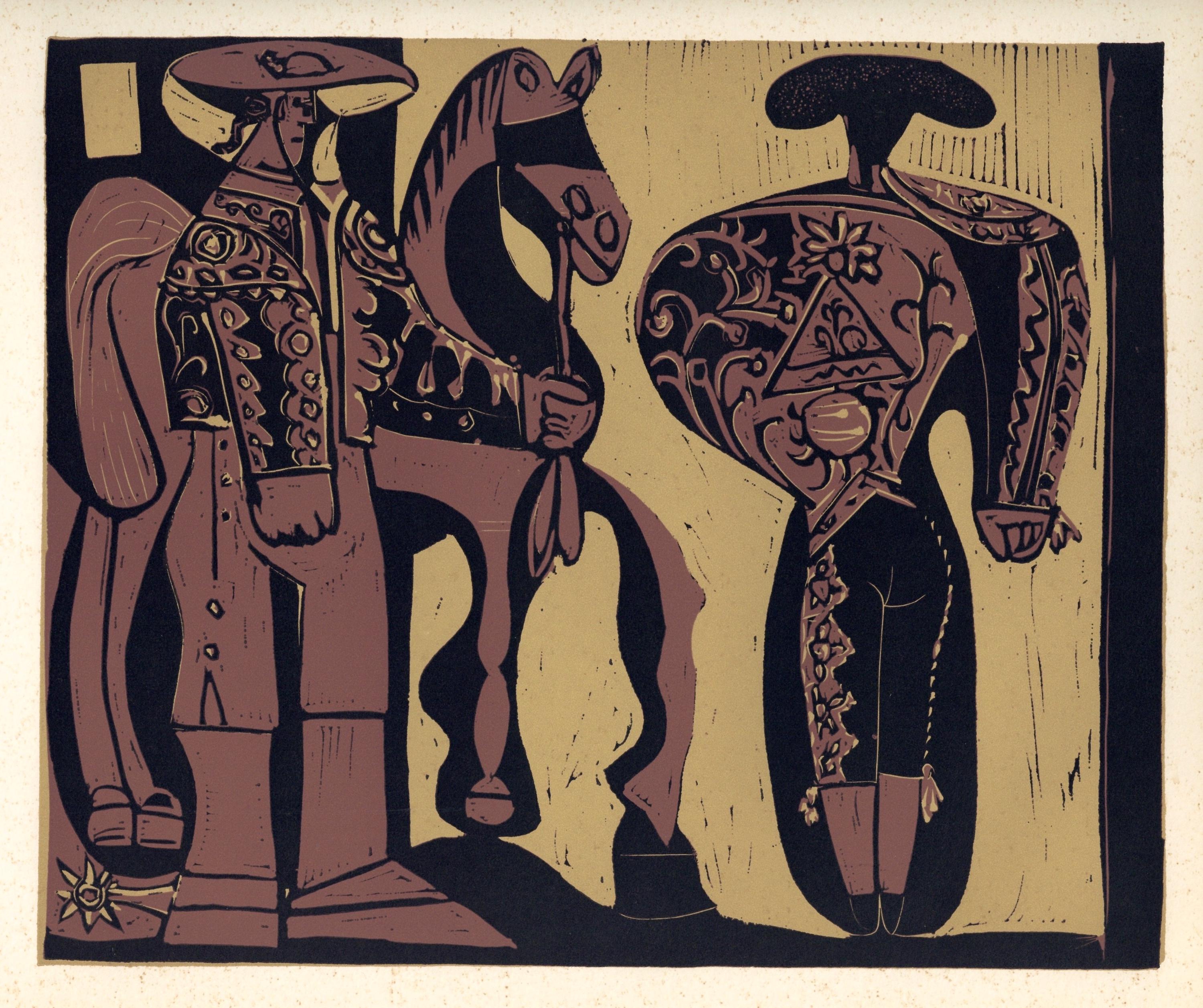 Pablo Picasso, Picador and Matador (Orozco 214), Grabados al linóleo, Limited Edition Linocut