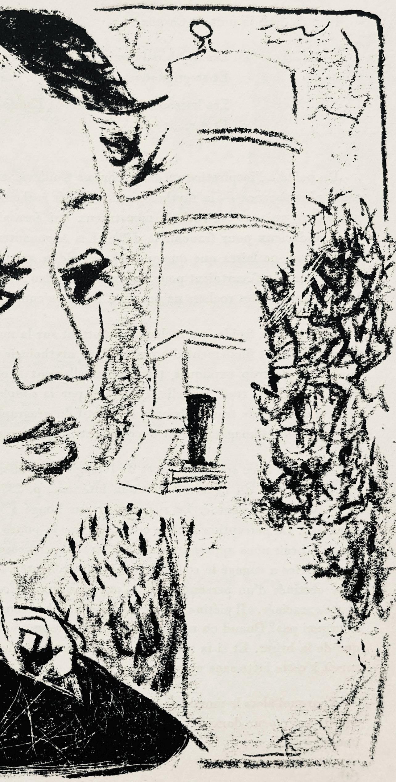André Marchand, Composition, pierre ã feu provence noire, Limited Edition Lithograph