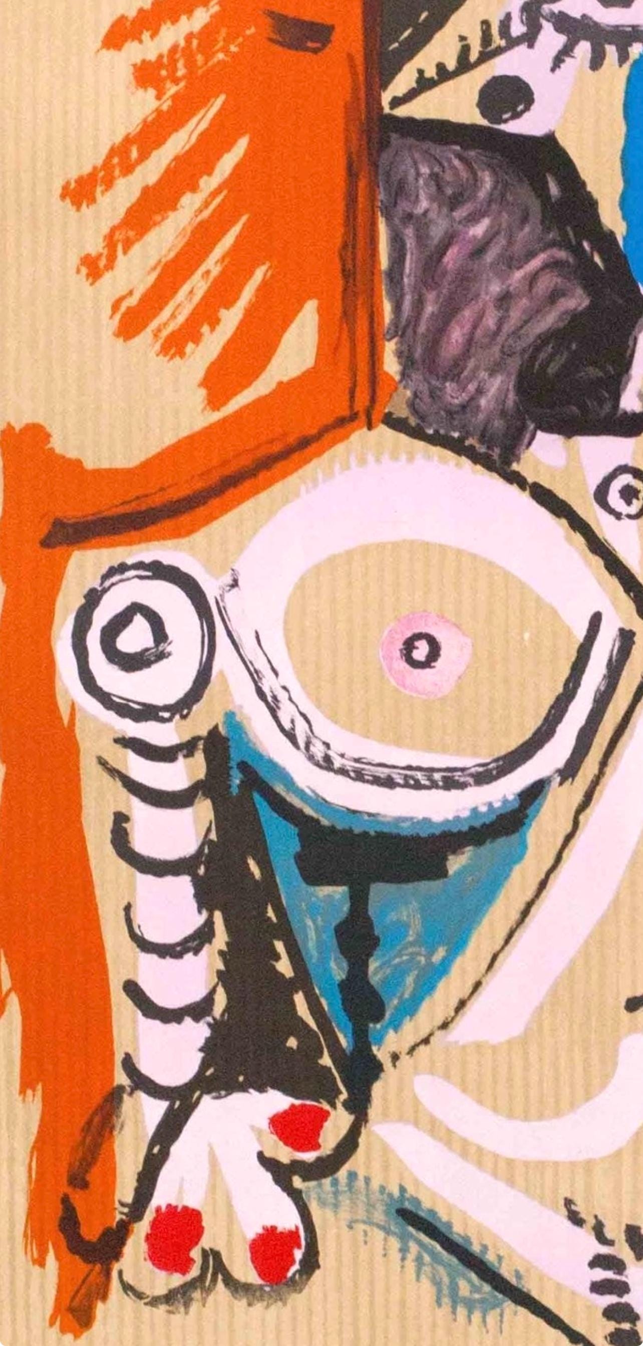 Pablo Picasso, Composition (Orozco 207-261), Vingt-Neuf Portraits Imaginaires, Limited Edition Lithograph