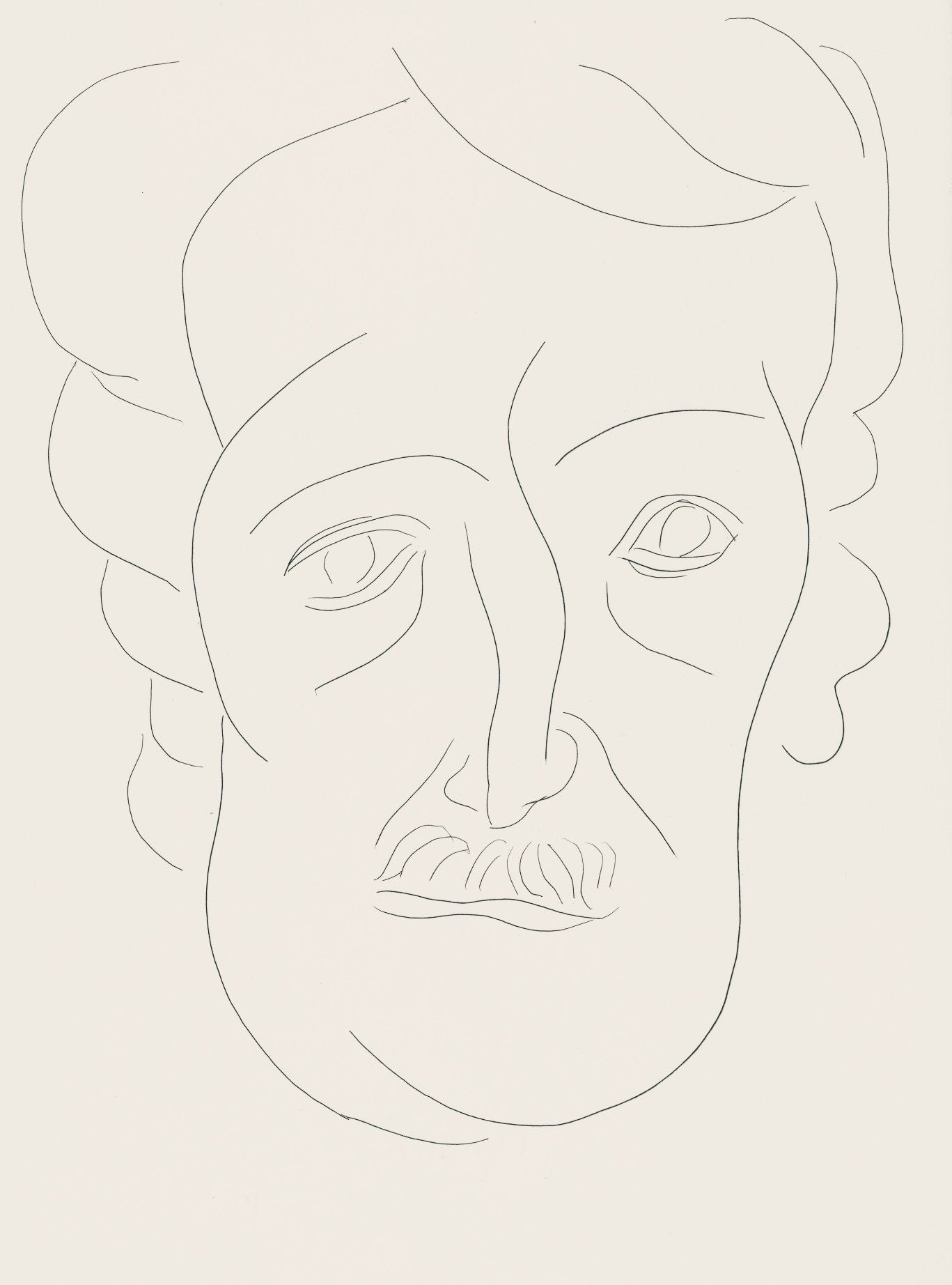 Henri Matisse, Portrait of E. Poe, Poésies, Limited Edition Lithograph