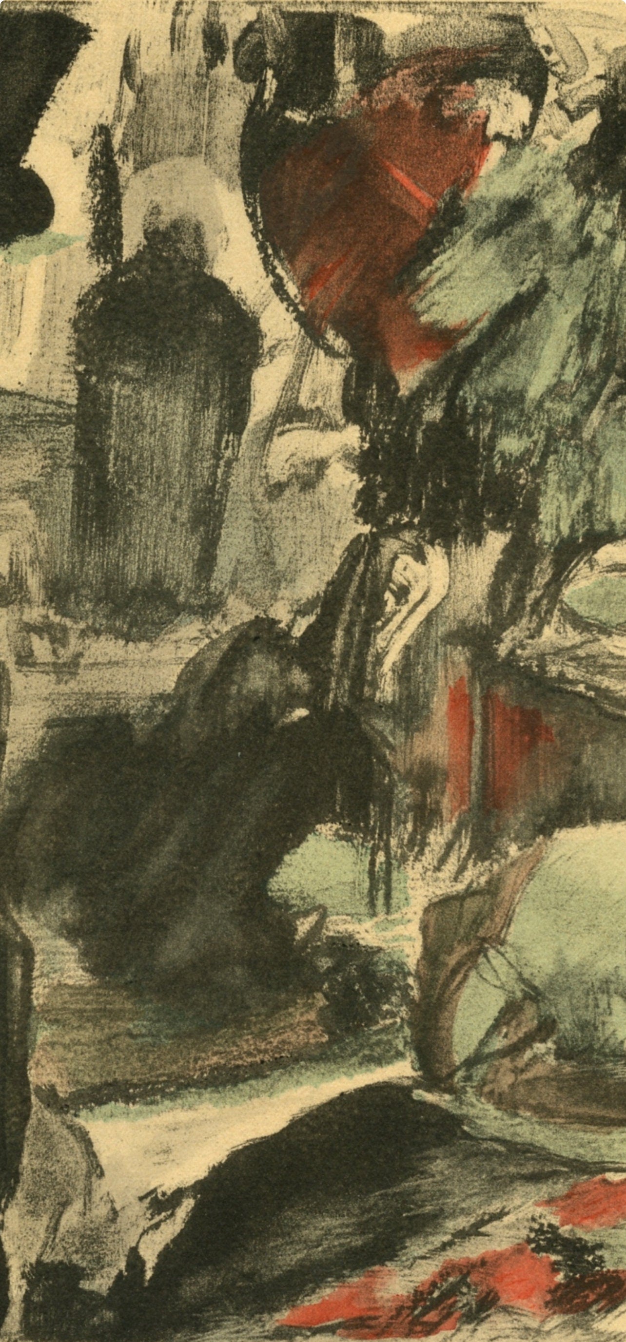 Edgar Degas, Famille Cardinal, E. Degas Monotypes, Limited Edition Monotype