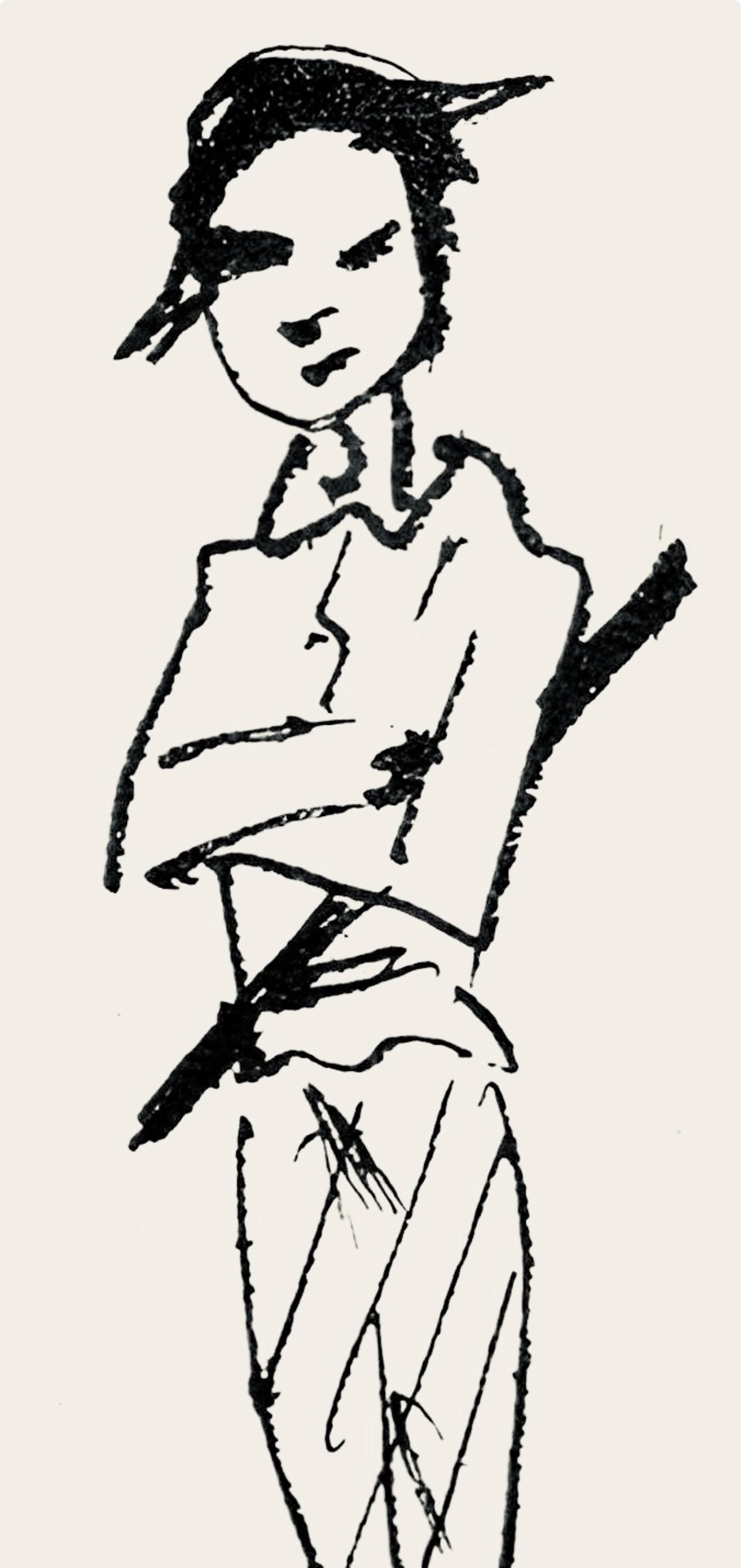 Pablo Picasso, Composition (Hodorisch B2), Le manuscrit trouvé dans un chapeau, Limited Edition Lithograph