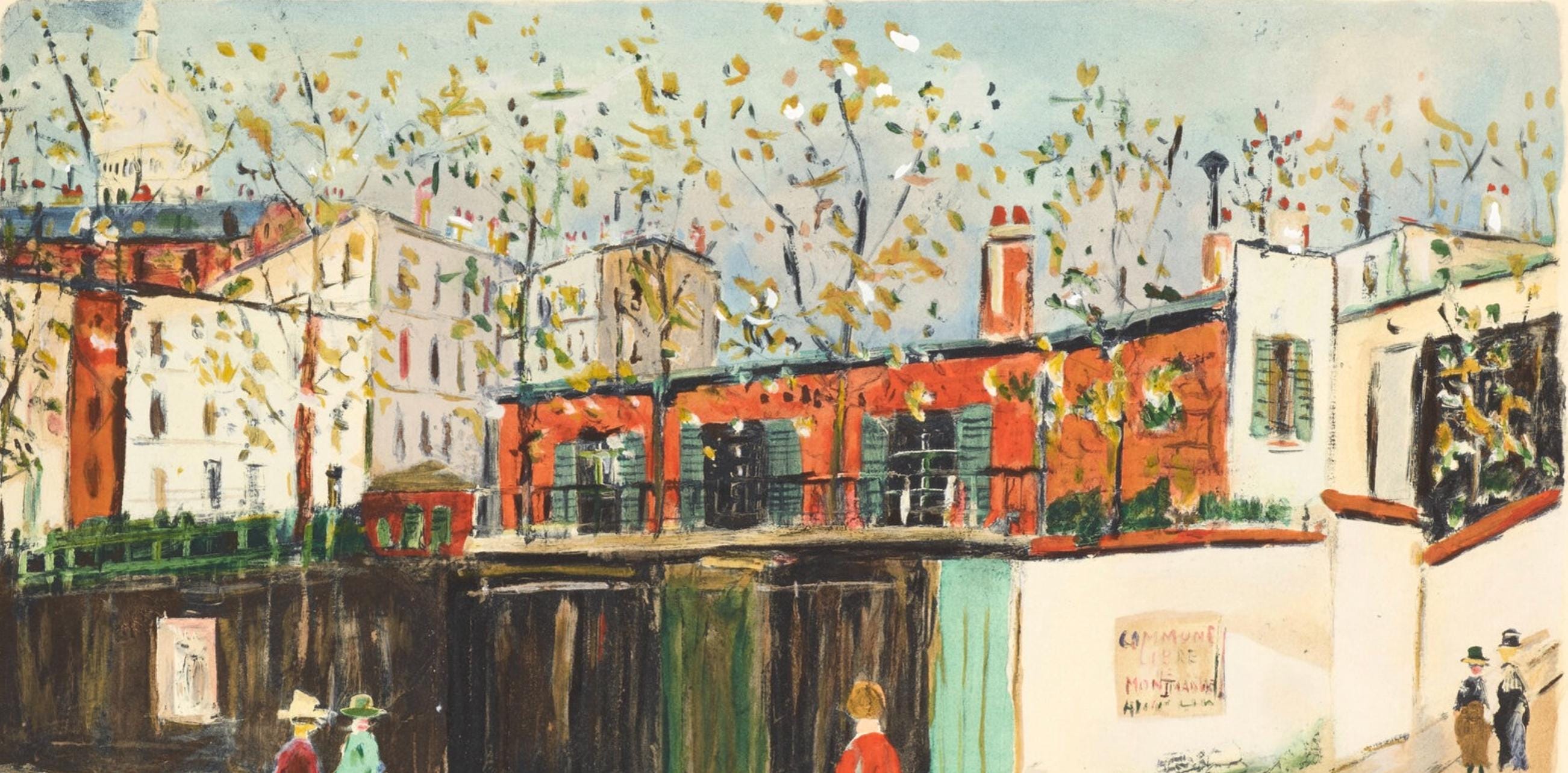 Maurice Utrillo, Montmartre, Douze Contemporains, Limited Edition Lithograph