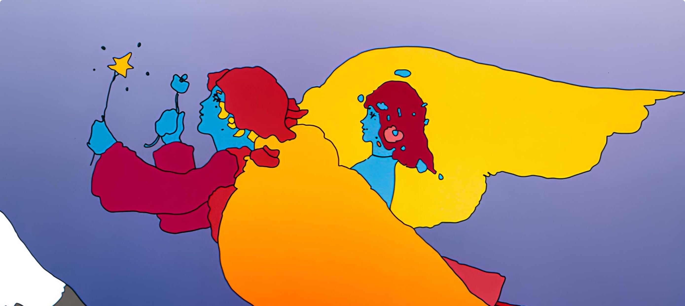 Peter Max, Highest Mountain, 1999, Hand Signed, Official Edition Offset Lithograph