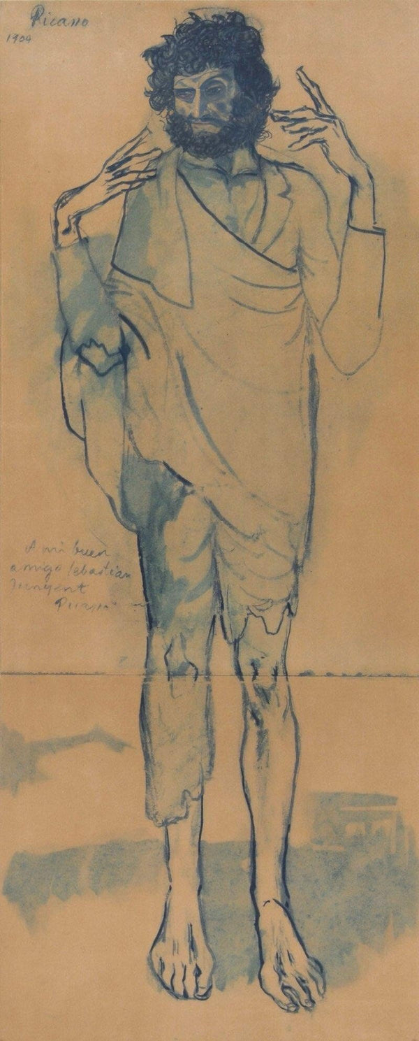 Pablo Picasso, Composition, Les Bleus de Barcelone, Limited Edition Lithograph