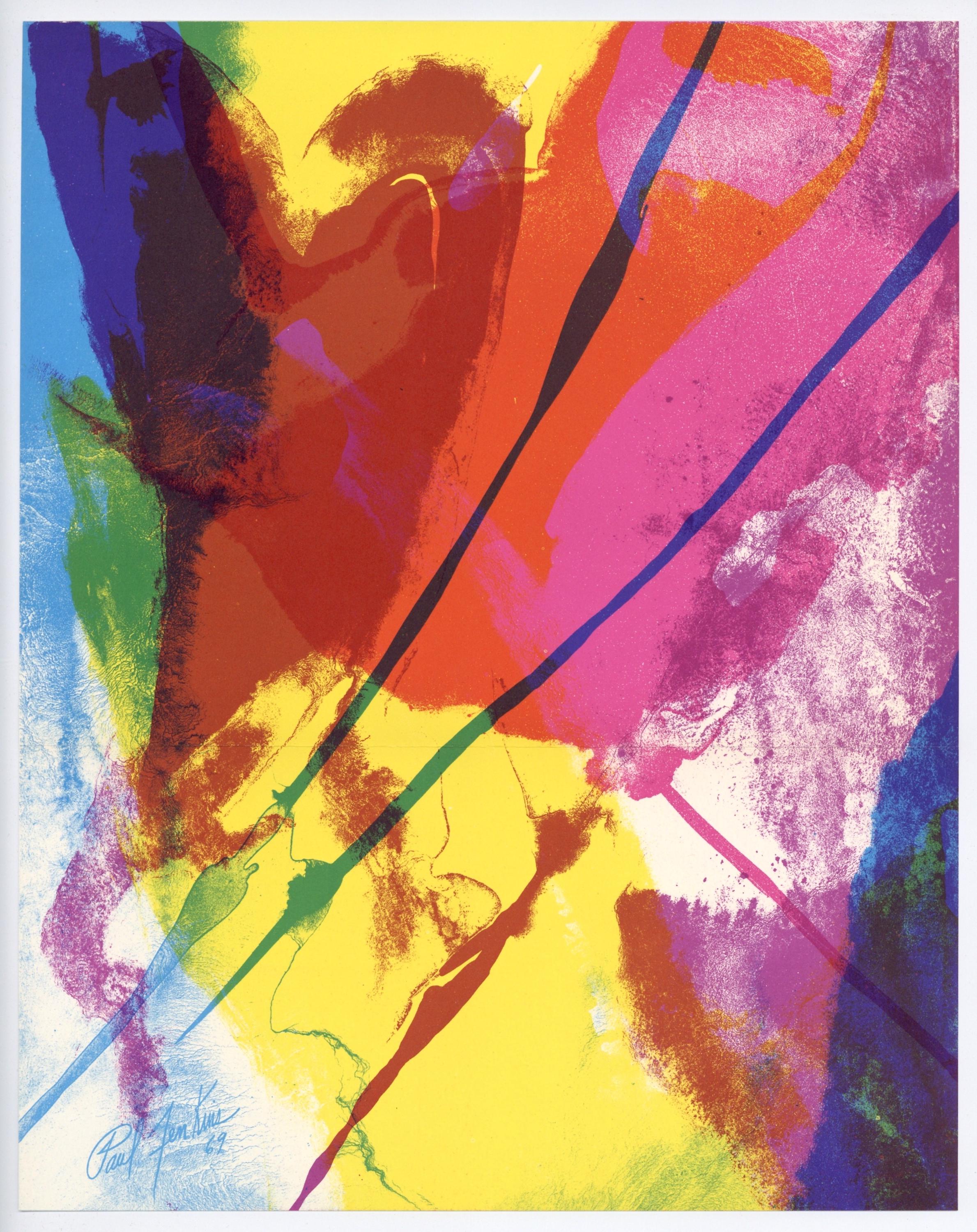 Paul Jenkins, Phenomena, Tide Finder, Art in America, Limited Edition Lithograph