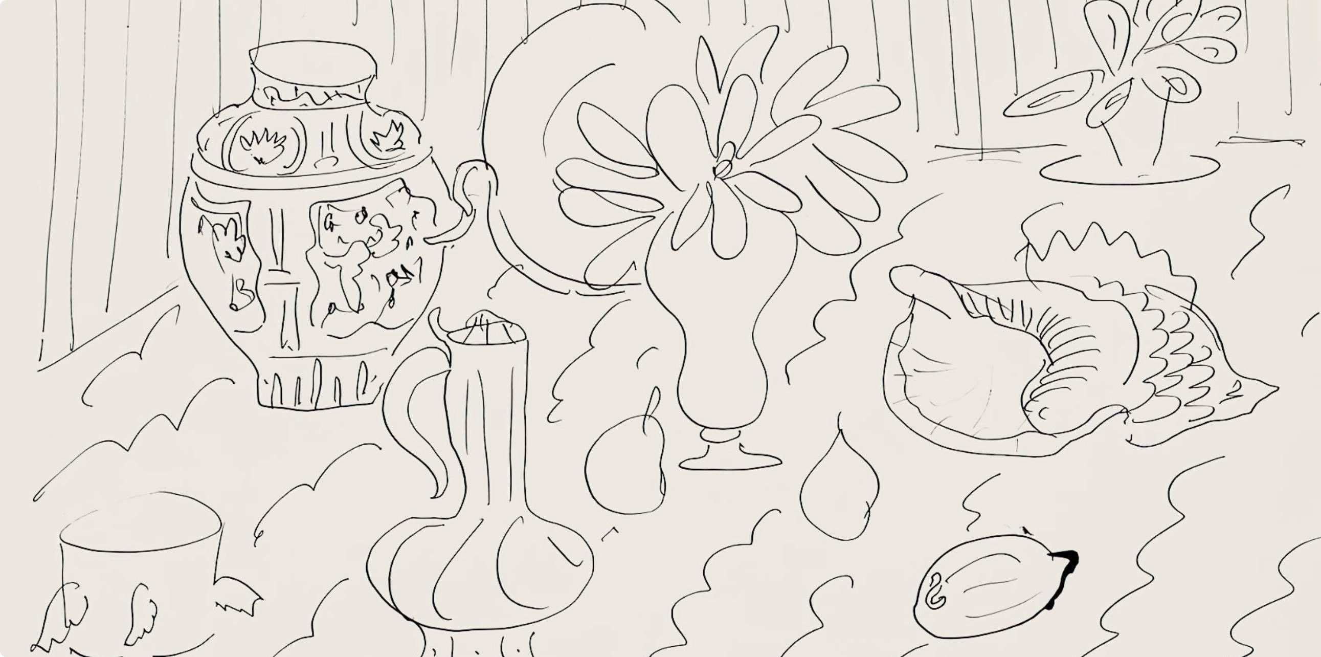 Henri Matisse, Série G, var. 1 (Duthuit 9), Henri Matisse, Dessins, Thèmes et variations, Limited Edition Lithograph