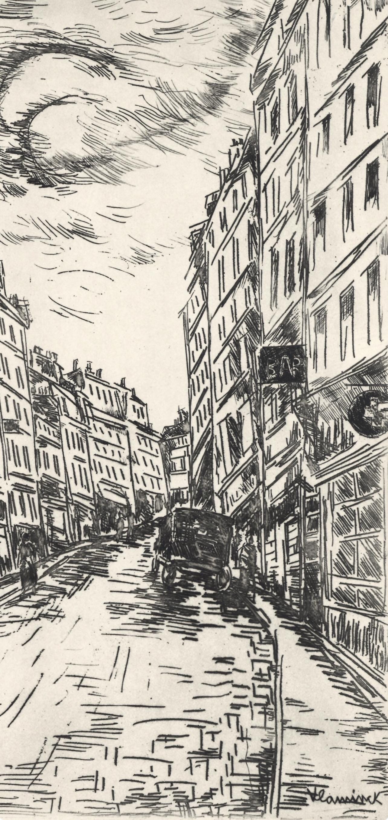 Maurice de Vlaminck, Rue de la Glacière, A La gloire à Paris, Limited Edition Etching