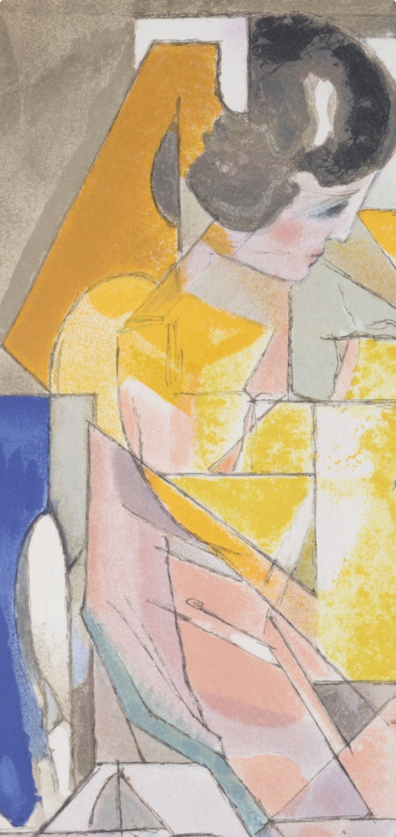 Jacques Villon, Portrait d'une jeune fille, Souvenirs et portraits d'artistes, Limited Edition Lithograph