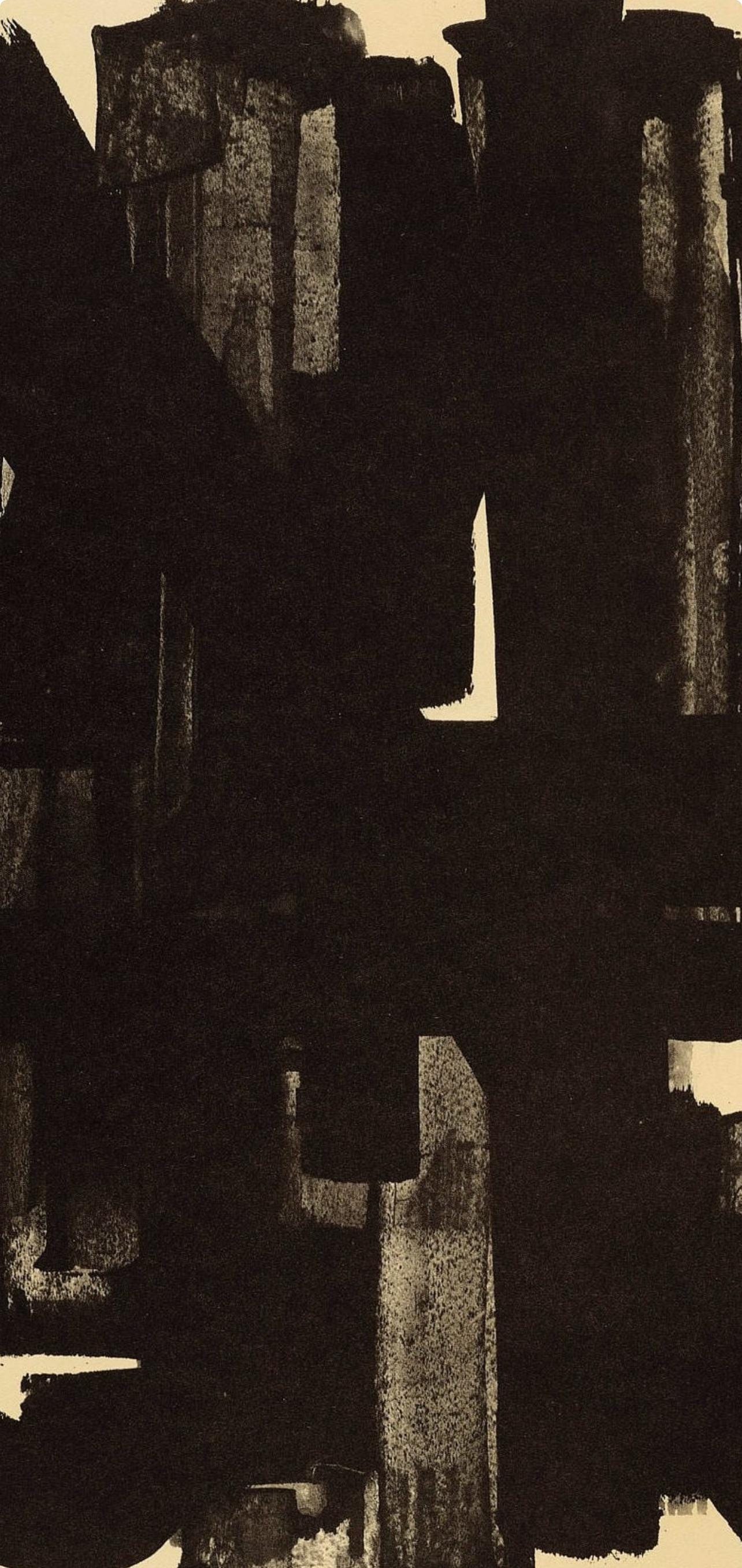 Pierre Soulages, Composition, Pierre Soulages, Peintres d'aujourd'hui, Limited Edition Lithograph