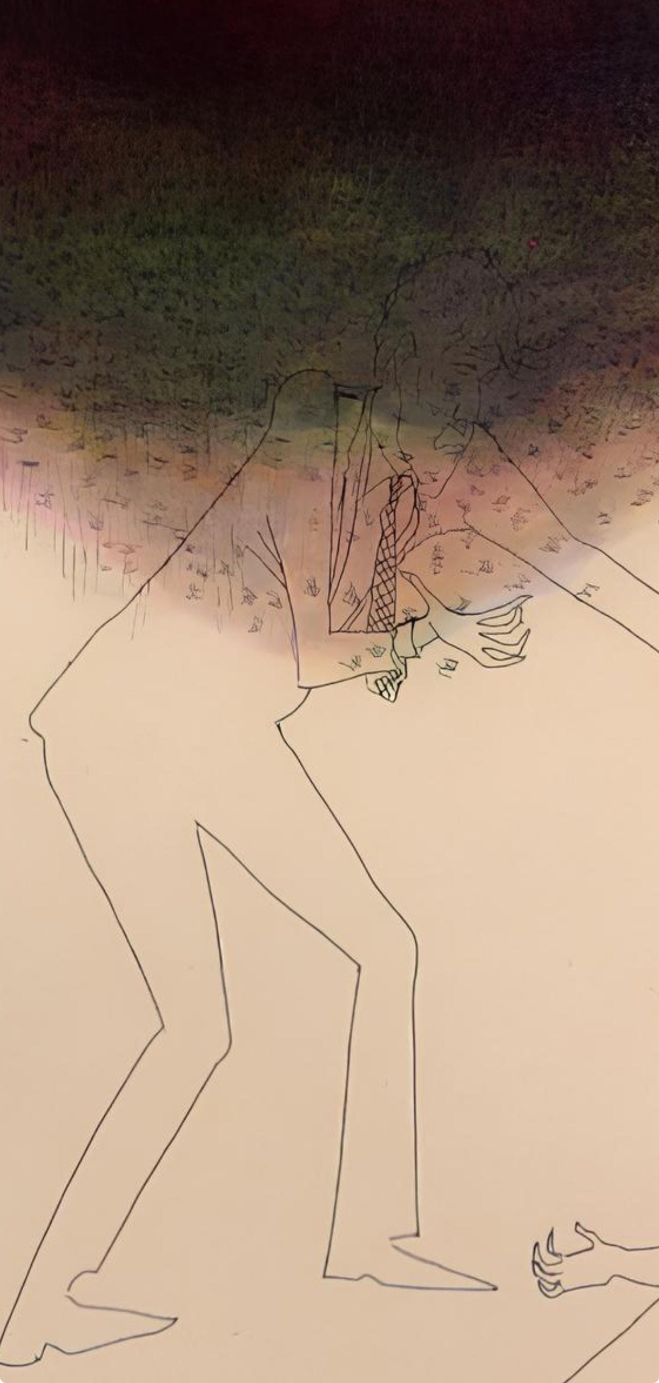 Benny Andrews, Composition, Everything That Rises Must Converge, Limited Edition Etching