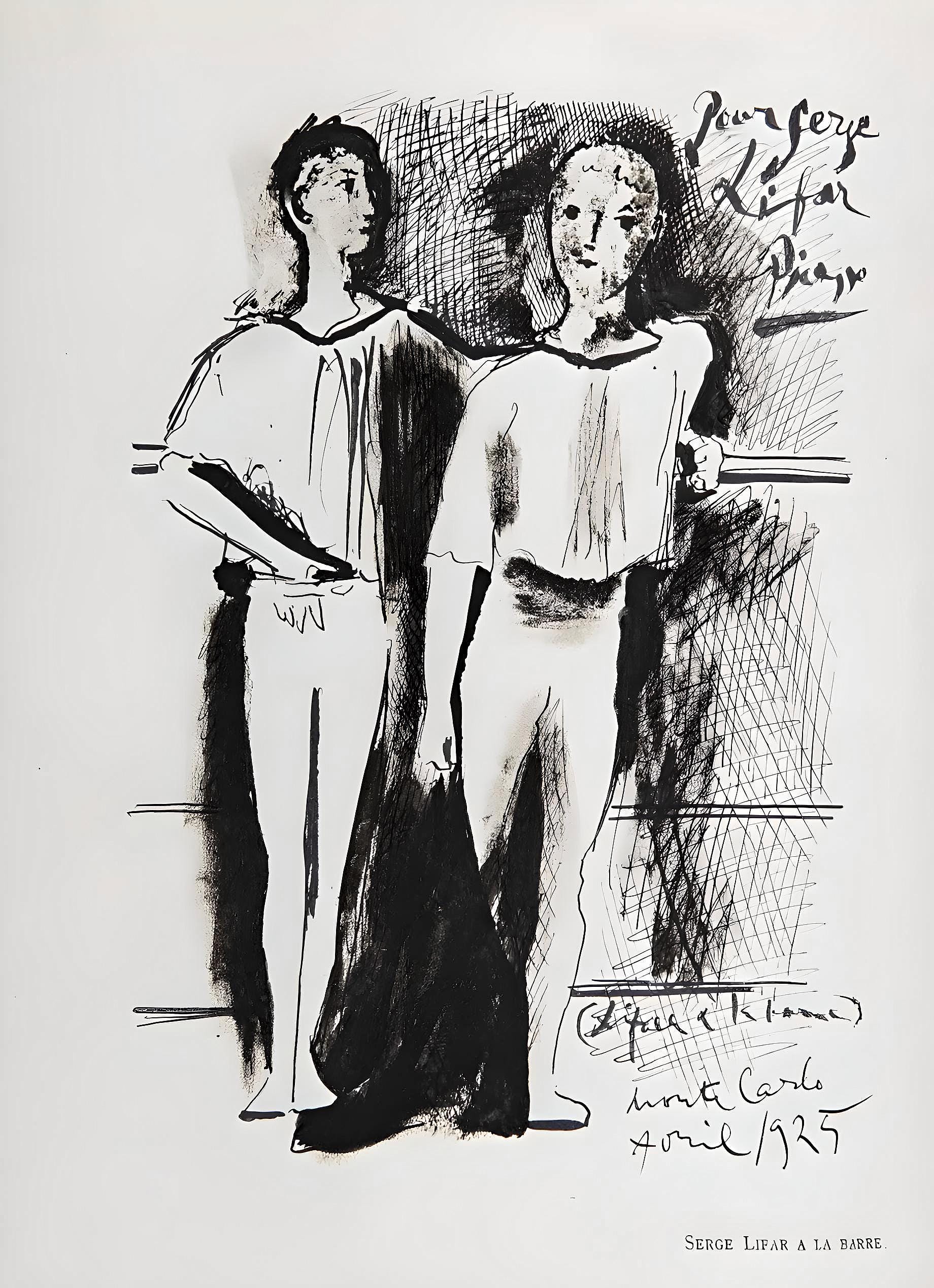 Pablo Picasso, Composition (Horodisch D10), Serge Lifar, Destin d'un danseur, Limited Edition Lithograph
