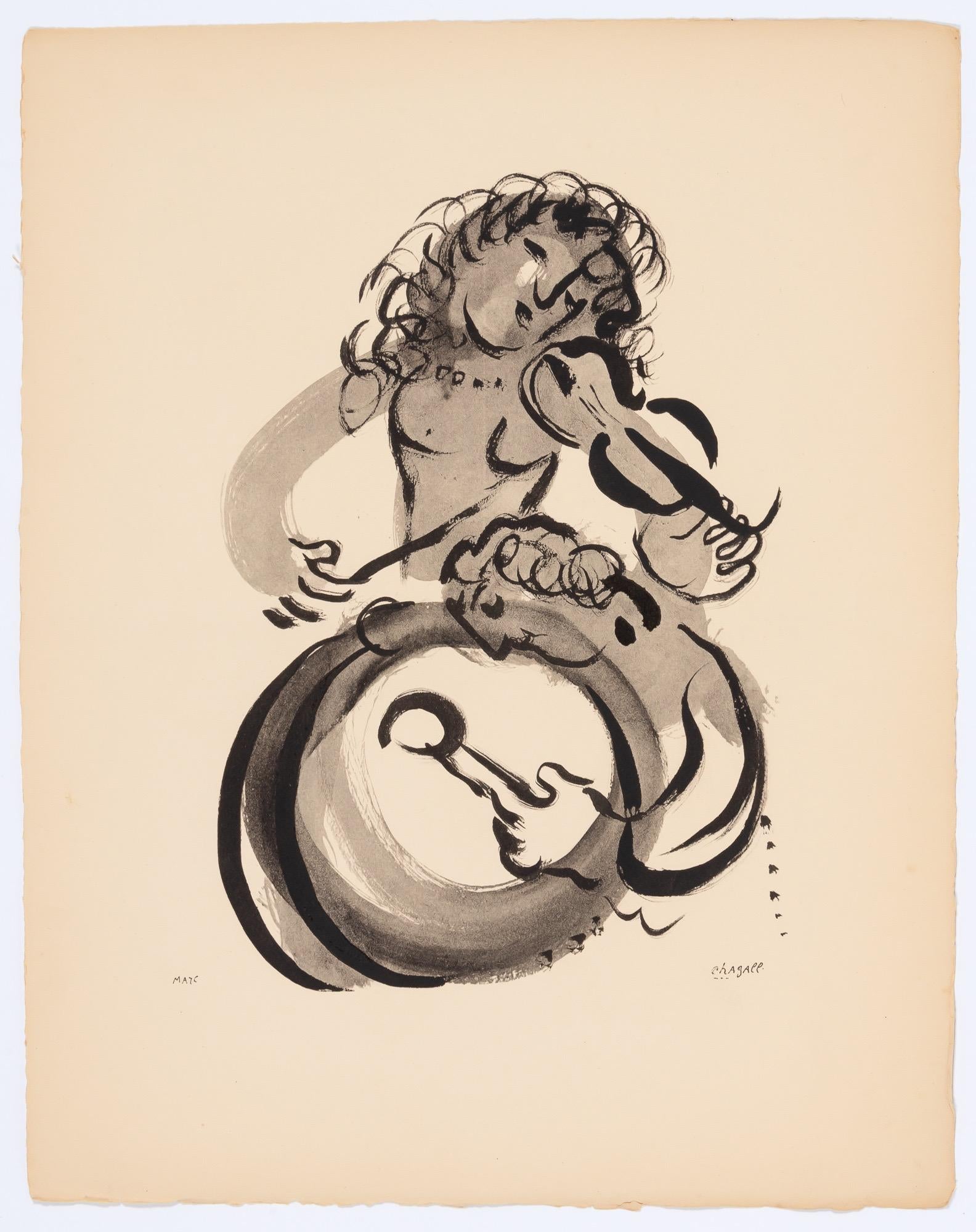 Marc Chagall, Composition, Couleur amour, Limited Edition Lithograph